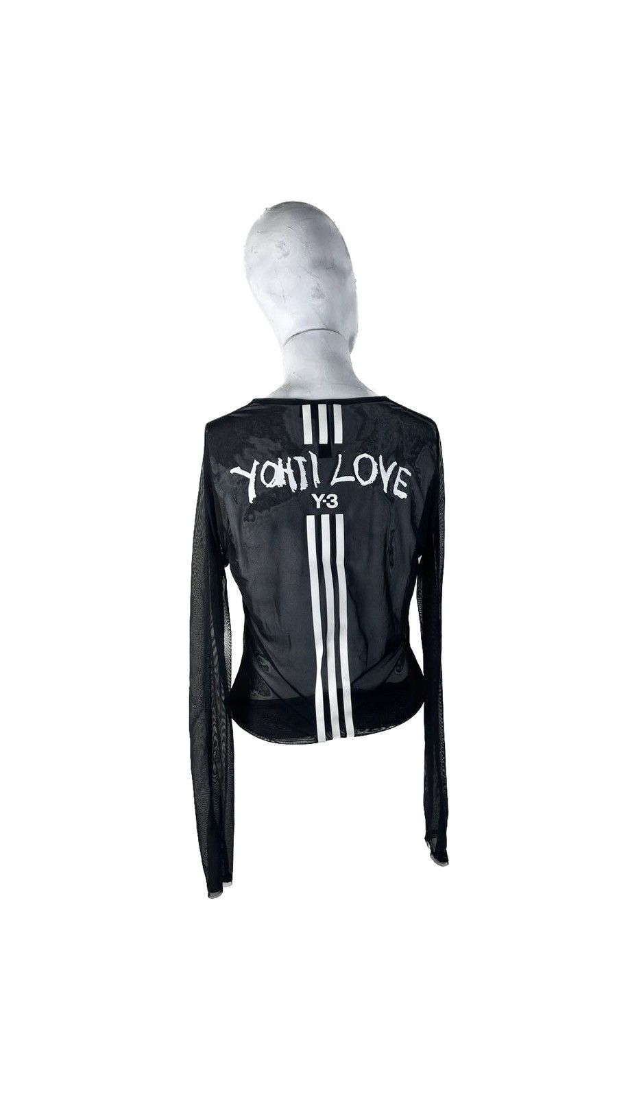 Y-3 Y-3 Yohji Yamamoto x Adidas Mesh Long Sleeve “Yohji Love” Size S / US 4 / IT 40 - 1 Thumbnail
