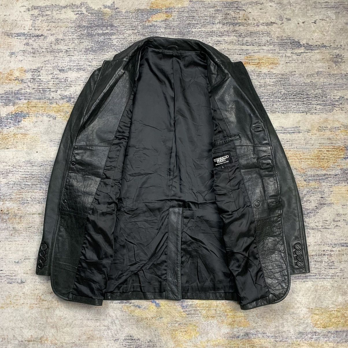 ジャケット・アウター 00s Archive TORNADOMART Leather jacket 00s archive TORNADO MART レザージャケット 山羊革 黒