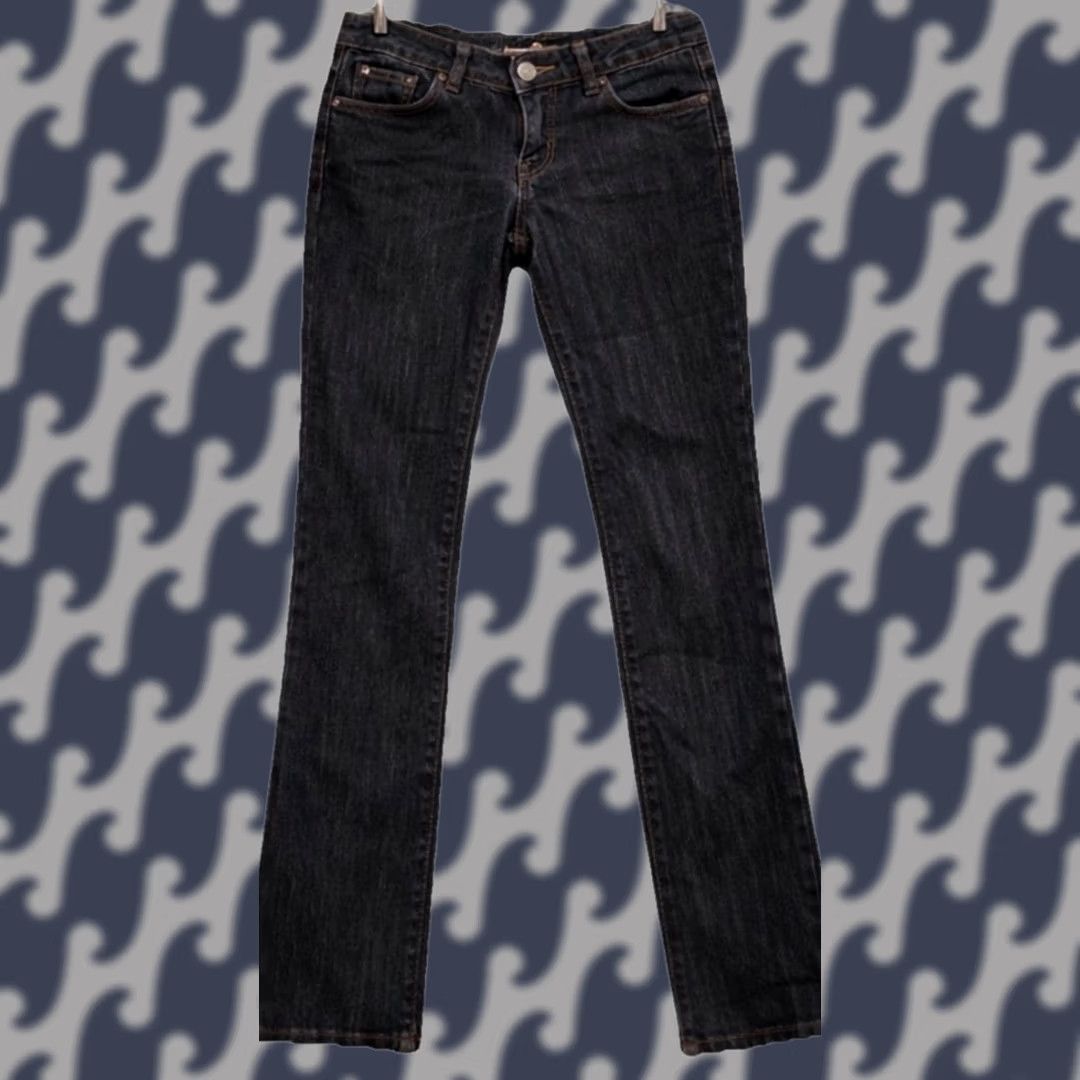 Vintage VINTAGE Chip & Pepper Steamer Lane Skinny Jeans Womens Size 5 Black Stretch Low Rise Denim Cotton Blend Zip Jeans Womens Black Skinny Y2K Vintage Size 27" / US 4 / IT 40 - 1 Thumbnail