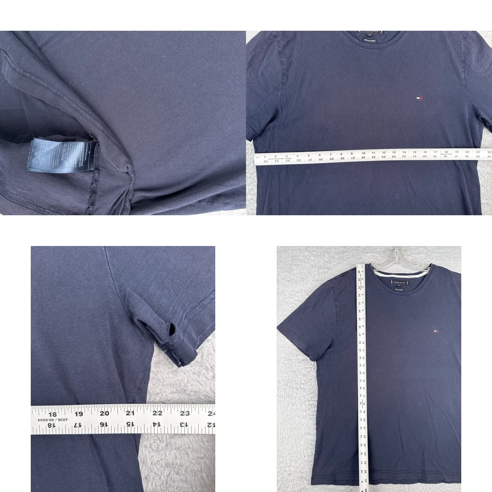 Tommy Hilfiger Tommy Hilfiger Shirt 2XL Blue Cotton Short Sleeve Crew Neck Mens Size US XXL / EU 58 / 5 - 8 Thumbnail