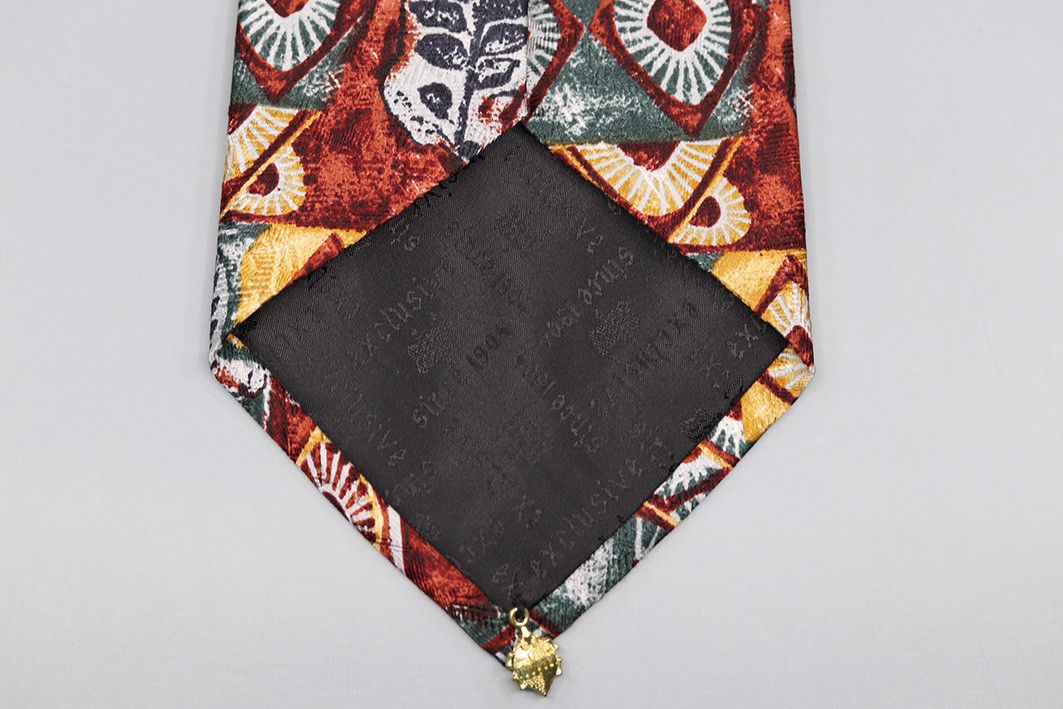 Other Vintage ALPI Silk Tie with Geometric Tribal Pattern Size ONE SIZE - 3 Thumbnail