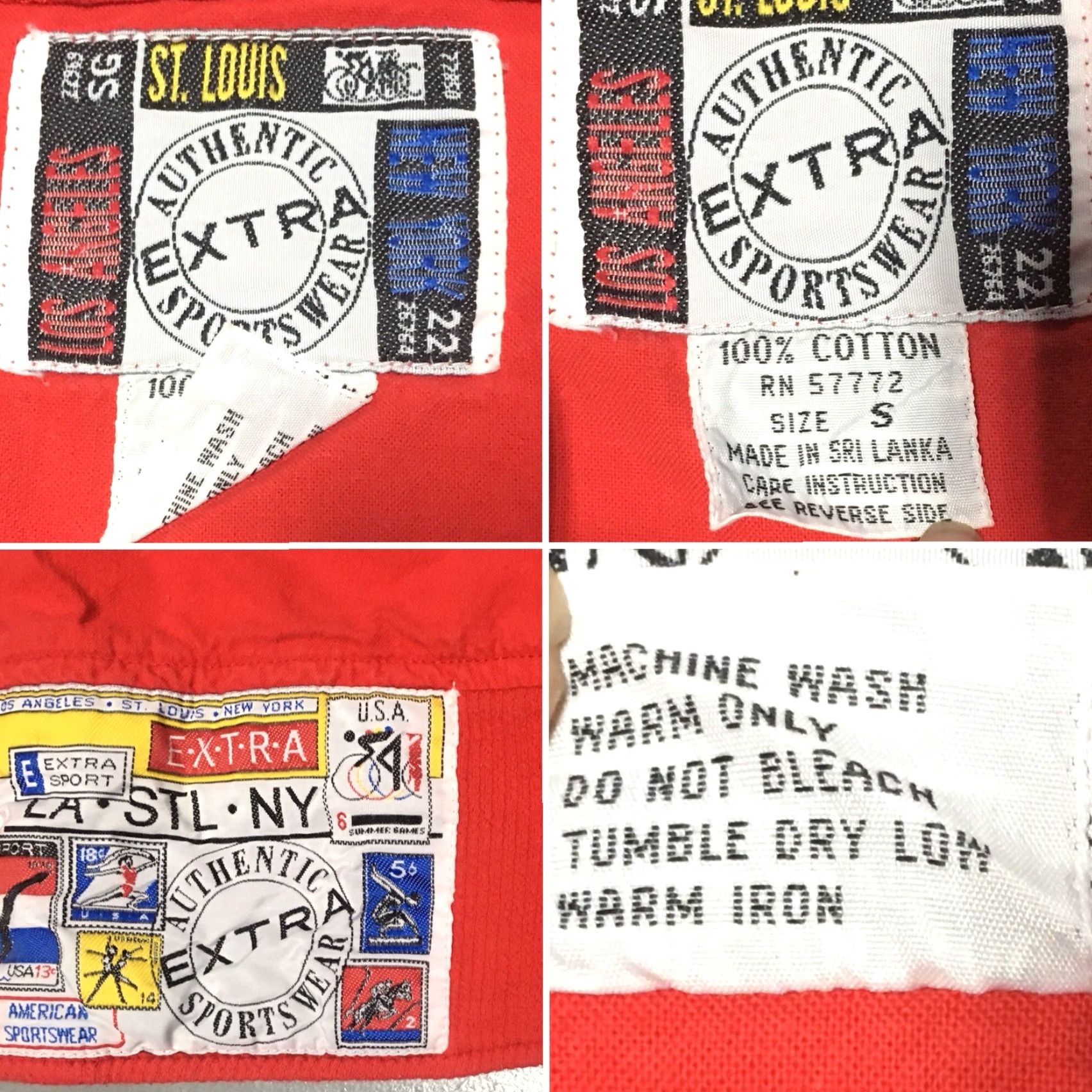 Vintage VINTAGE Authentic Extra Sportswear Crop Top T-Shirt Red 1980s S Personalized No Rainbow Look New Wave Mens Womens Boys Girls? Size S / US 4 / IT 40 - 3 Thumbnail
