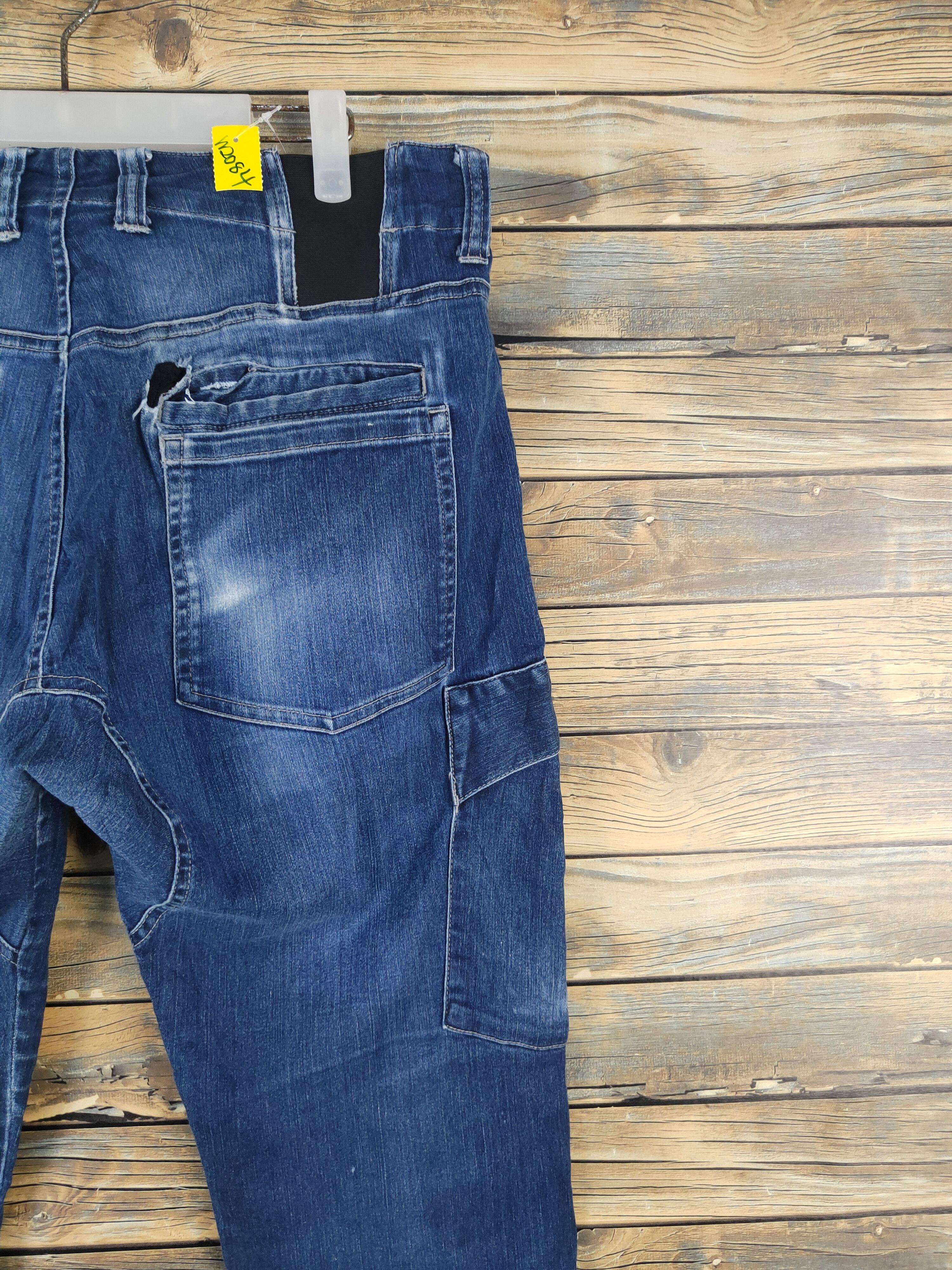 Japanese Brand Japanese Brand Dark Blue Distressed Ripped Jeans #W2084 Size US 34 / EU 50 - 11 Thumbnail