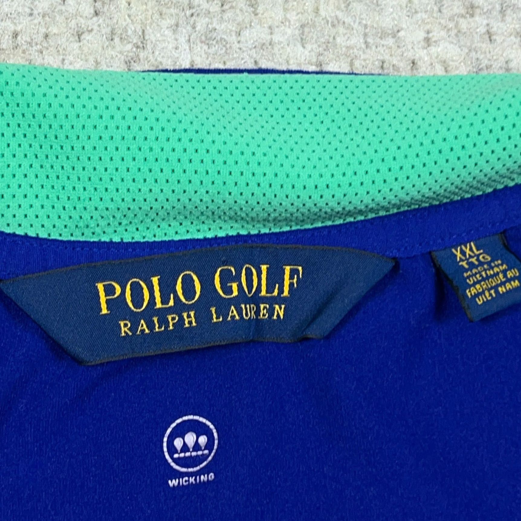 Polo Ralph Lauren Ralph Lauren Polo Golf Sweater Men 2XL Pullover Mock Neck 1/4 Zip Royal Blue Logo Knit Shirt Size US XXL / EU 58 / 5 - 5 Thumbnail