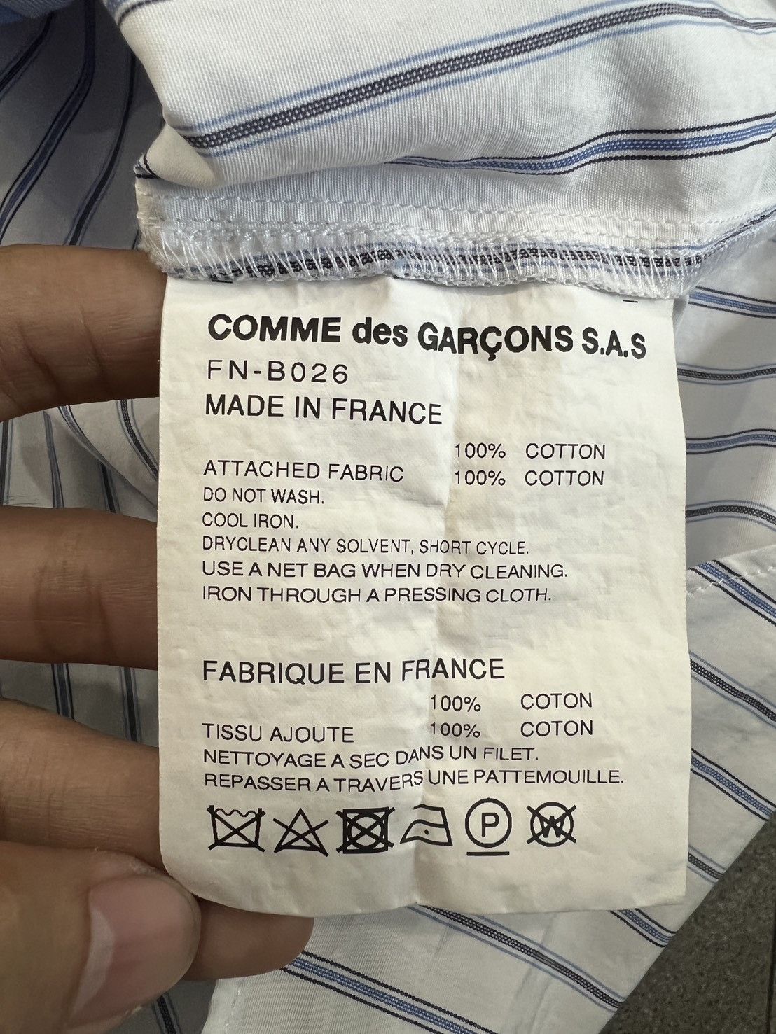Comme des Garcons Comme des Garçons "LIVE FREE" shirt Size US M / EU 48-50 / 2 - 5 Thumbnail