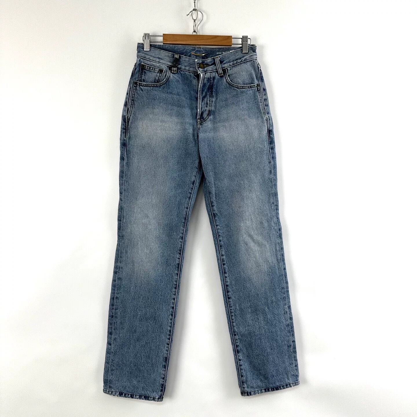 Saint Laurent Paris Saint Laurent Blue Distressed Jeans Size 25 Size 25" / US 0 / IT 36 - 1 Thumbnail