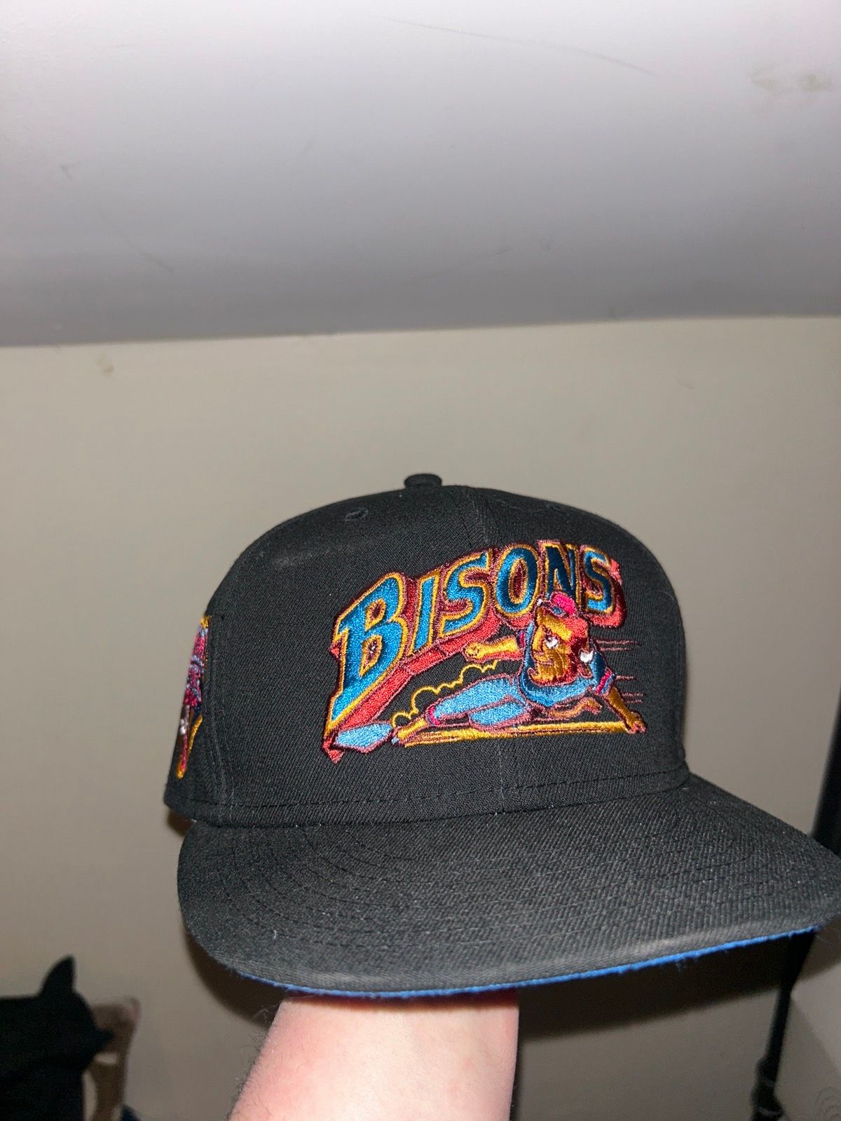 New Era Black bisons 7 1/8 Size ONE SIZE - 2 Preview