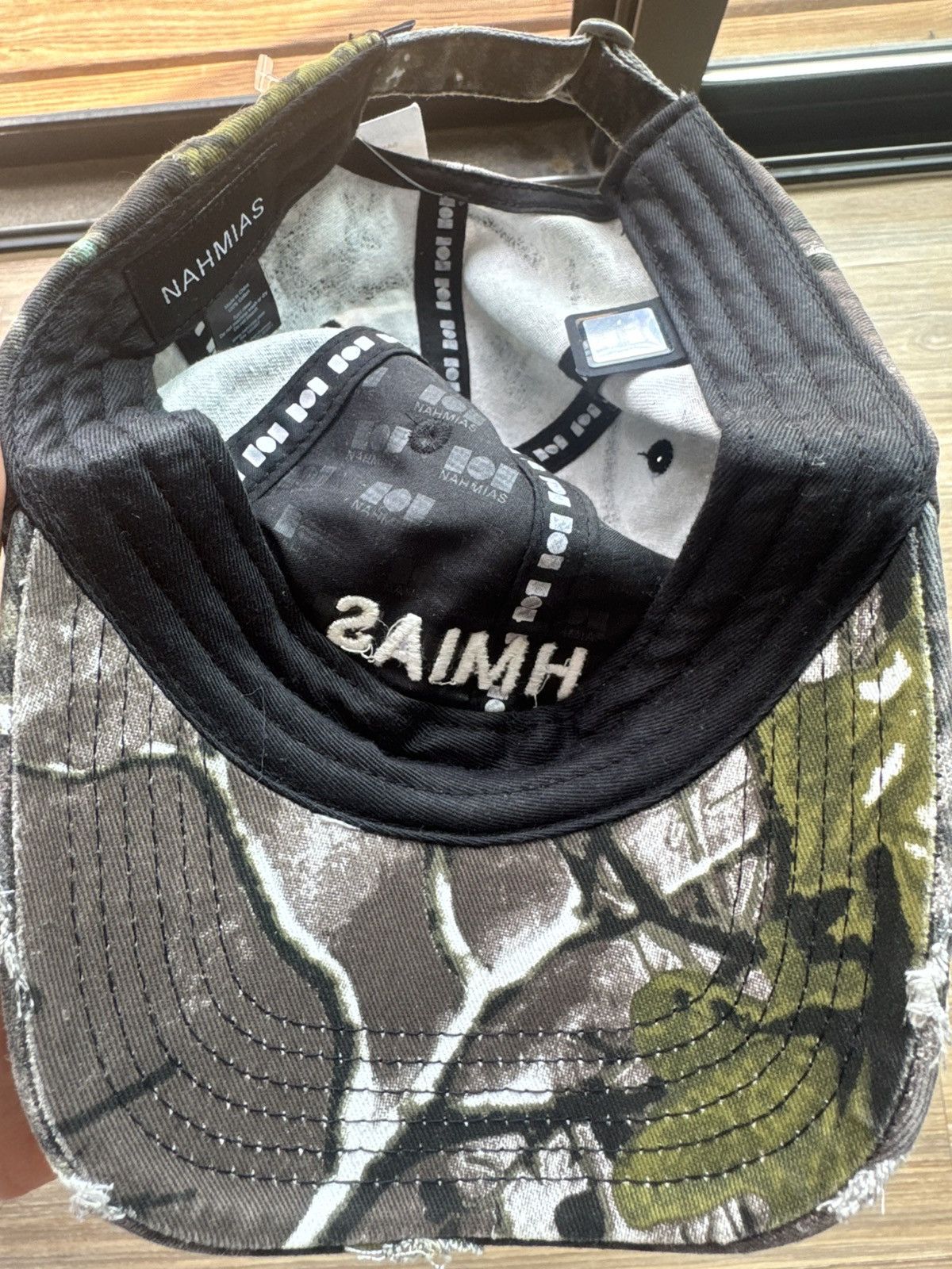 Nahmias Nahmias Camo Dad Hat Cap Olive/Brown Size ONE SIZE - 6 Thumbnail