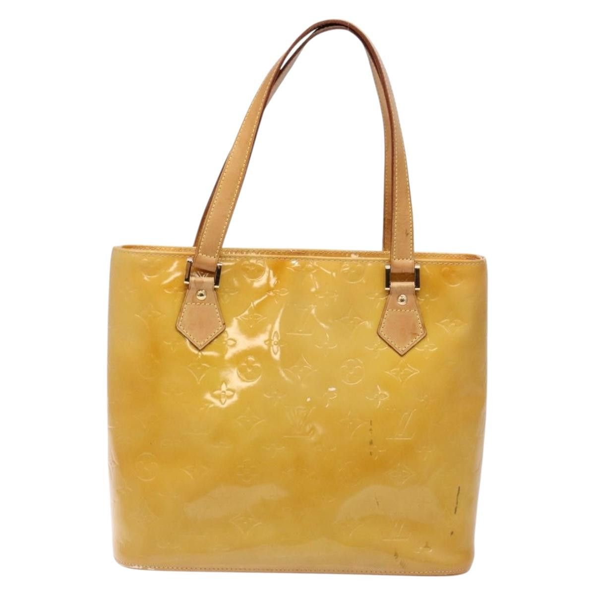 Louis Vuitton LOUIS VUITTON Monogram Vernis Houston Hand Bag Beige M91004 Size ONE SIZE - 2 Thumbnail
