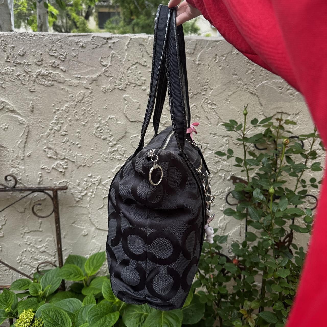 Coach Y2K Black Coach Monogramed Tote Size ONE SIZE - 5 Thumbnail