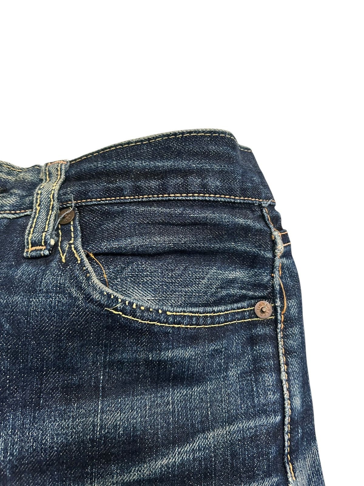 Japanese Brand × Kapital × Vintage eight-G Selvedge Distressed Japanese Denim Jeans Size US 29 - 6 Thumbnail