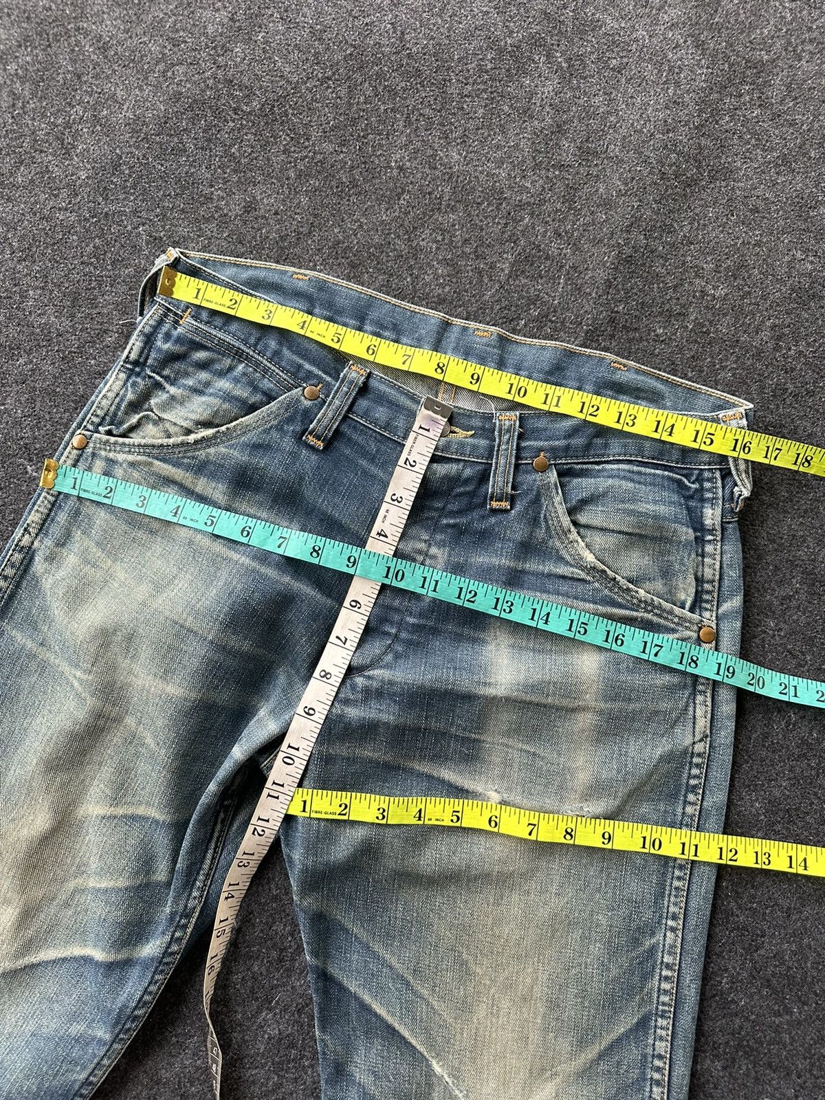 Denime Sale 🔥 Vintage Denime Japan Custom Made 90s Denim D240 Size US 32 / EU 48 - 16 Thumbnail