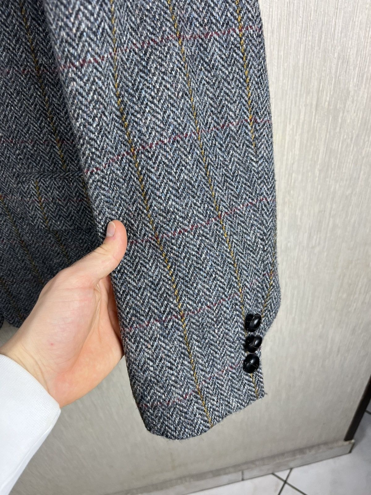 Harris Tweed × Vintage Vintage Harris Tweed wool herringbone coat jacket pattern Size US XL / EU 56 / 4 - 14 Thumbnail