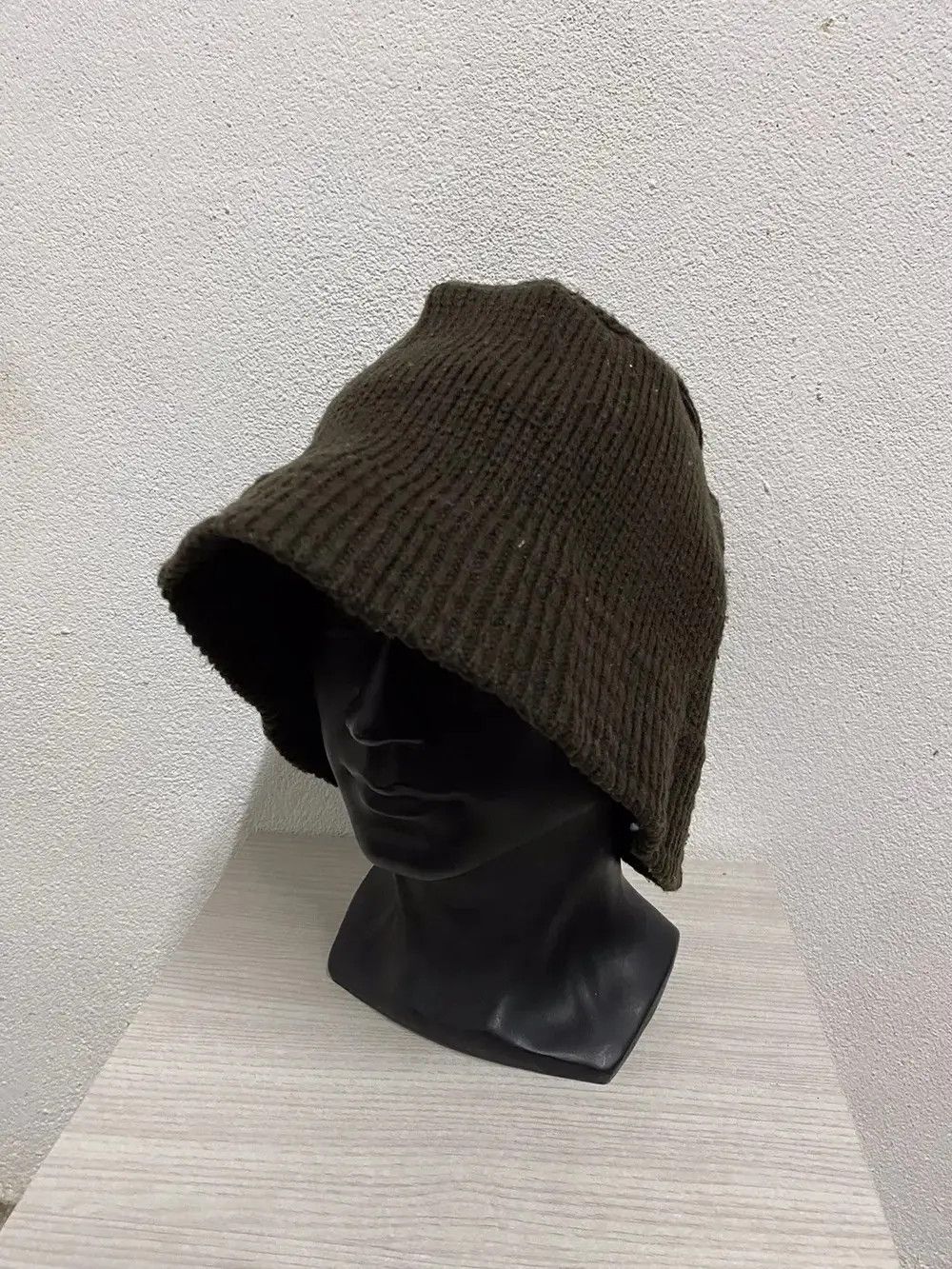 Japanese Brand × Vintage Japanese Brand Plain Knit Bucket Hat Size ONE SIZE - 3 Thumbnail