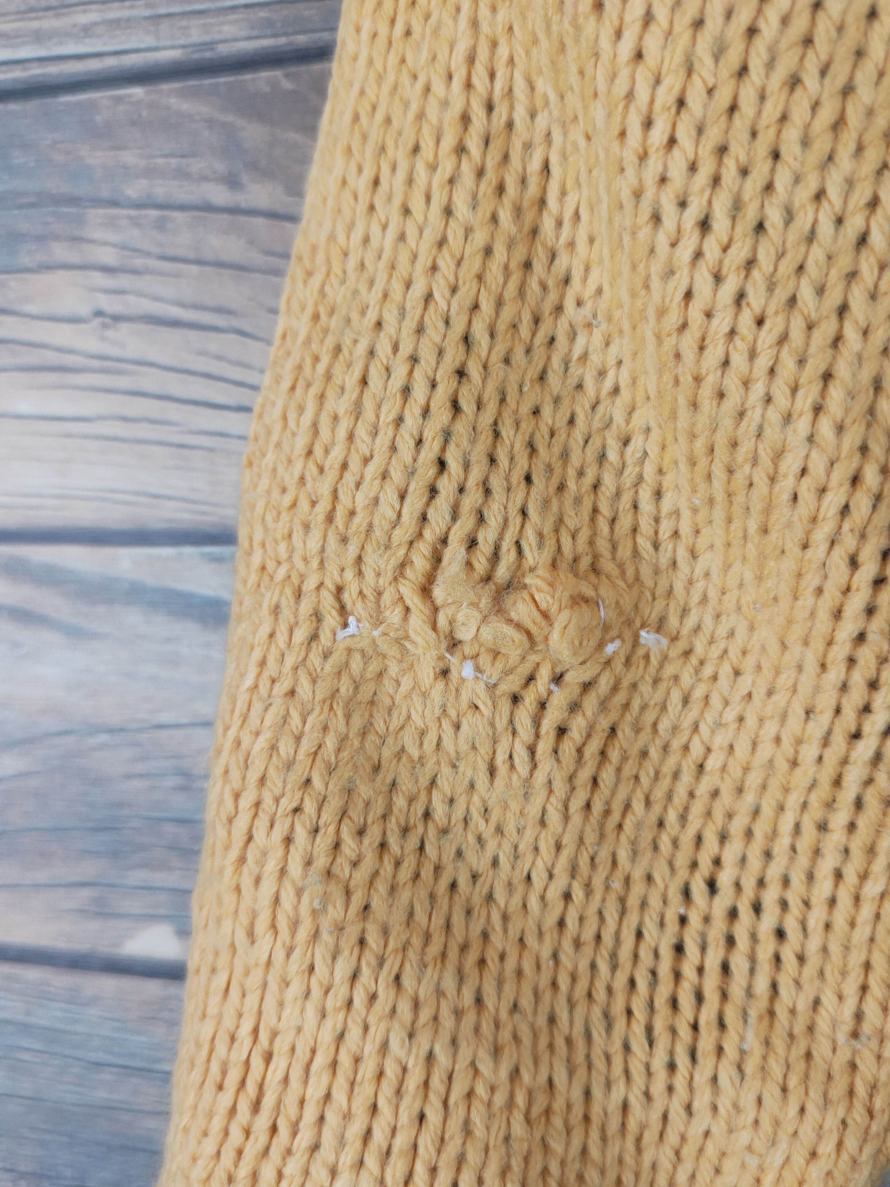 Japanese Brand × Vintage DL MPS Yellow Knitwear Sweaters #830 Size XS / US 0-2 / IT 36-38 - 4 Thumbnail