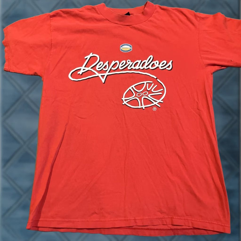 Vintage VINTAGE York Super T Red T Shirt Mens Large Desperadoes WITCO Rare Size US L / EU 52-54 / 3 - 1 Thumbnail