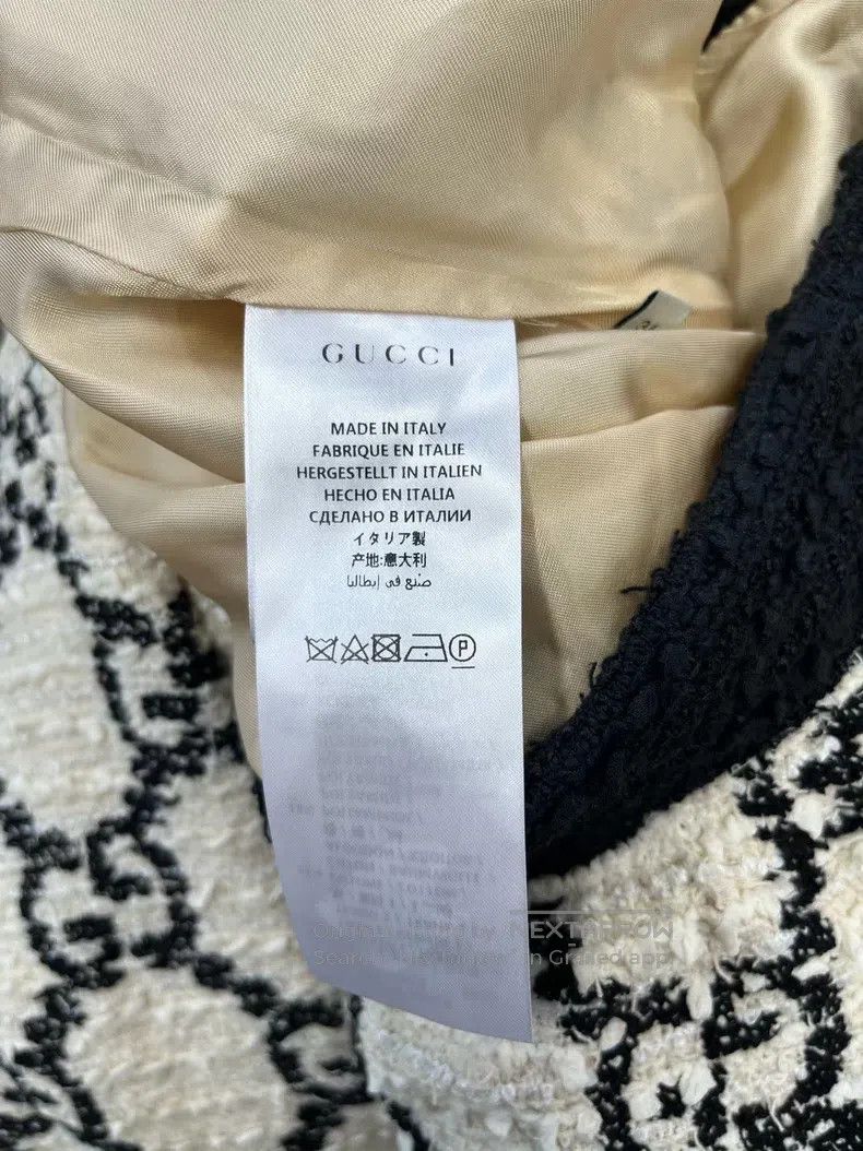 Gucci Gucci Black and white classic double G full print tweed ja Size XS / US 0-2 / IT 36-38 - 4 Thumbnail