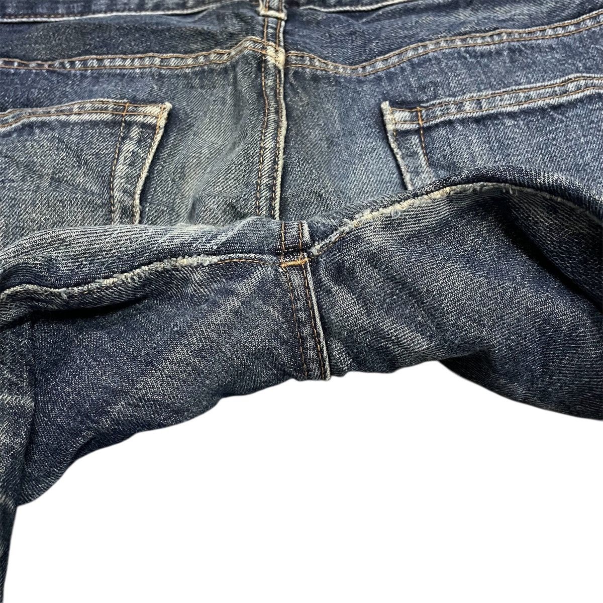 Uniqlo Y2k Japanese UNIQLO selvedge Denim Skinny Fit Straight Jeans Size US 33 - 15 Thumbnail