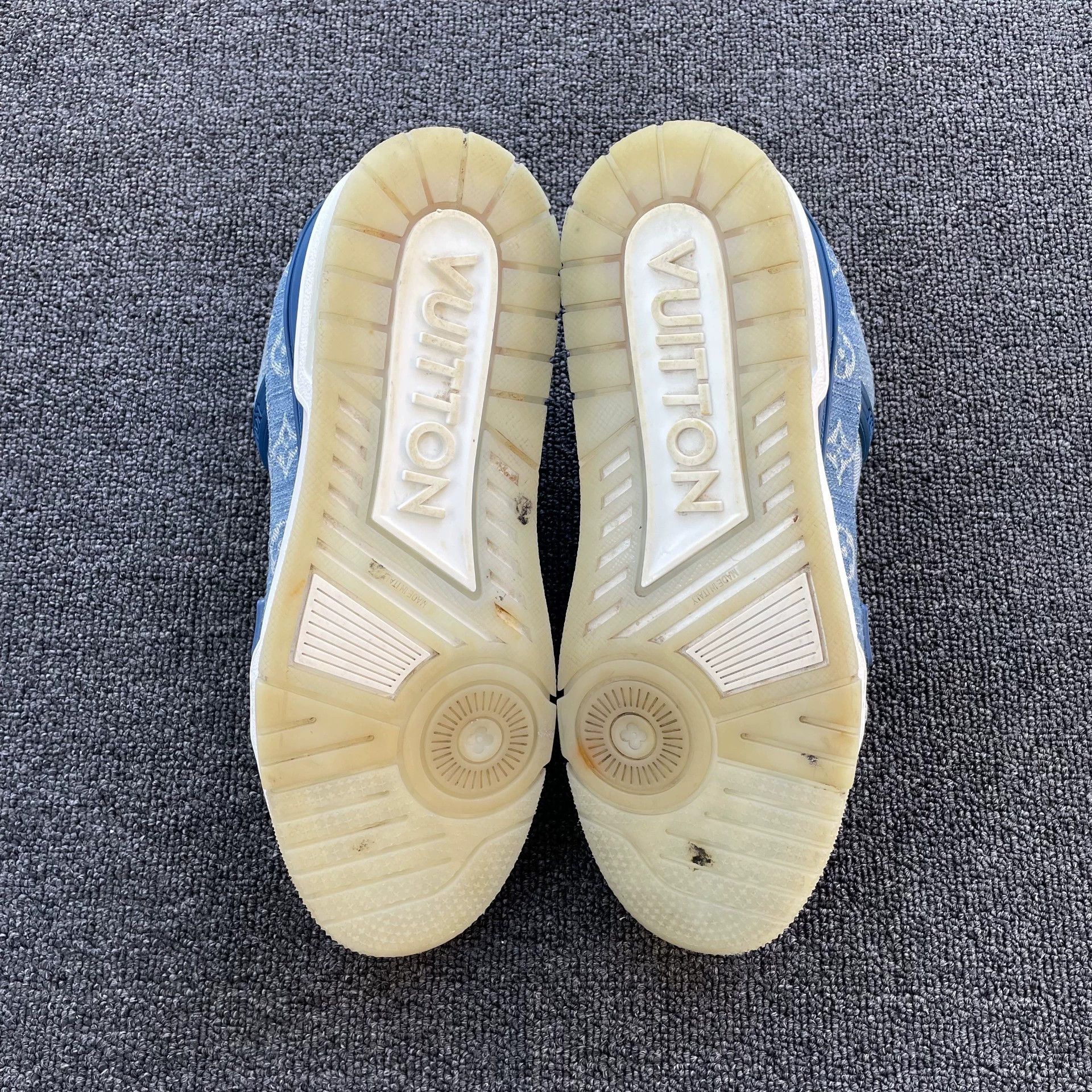 Louis Vuitton LOUIS VUITTON Denim Low Top Trainer Men's Blue 42 Size US 9 / EU 42 - 7 Thumbnail