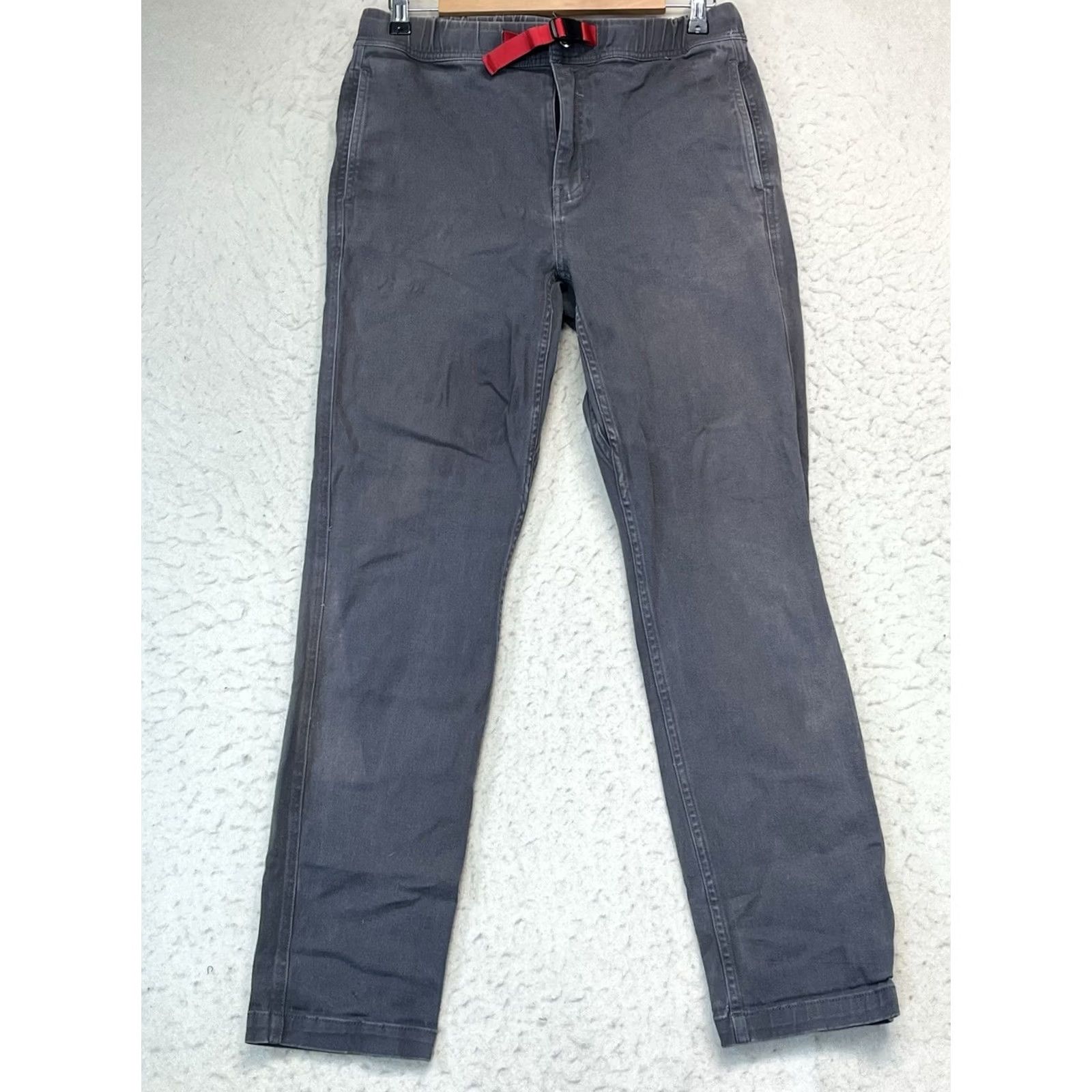 Topo Designs Topo Designs Pants Gray Belted Stretch Trekking Hiking Men's Medium Size US 31 - 2 Thumbnail