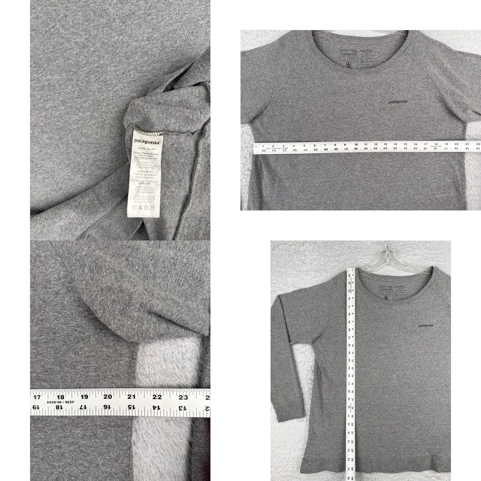 Patagonia Patagonia Shirt Adult Large Gray Long Sleeve Crew Neck Polyester Blend Size L / US 10 / IT 46 - 8 Thumbnail
