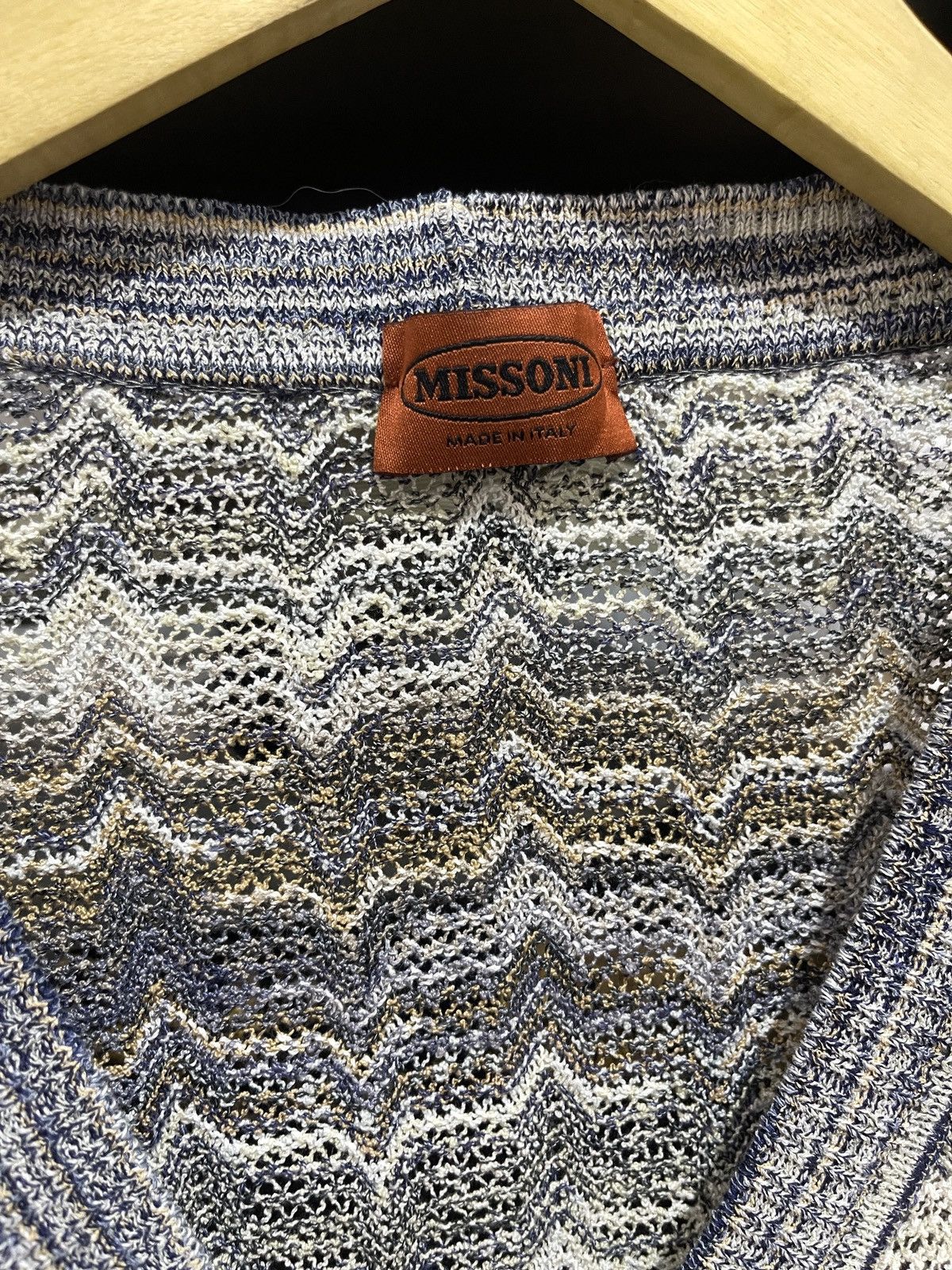 Missoni Missoni Cardigan Knit Zigzag patern Size US L / EU 52-54 / 3 - 2 Thumbnail