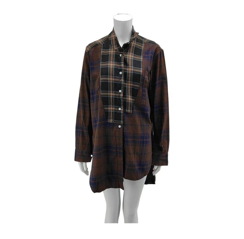 Loewe Loewe Brown Plaid Long Sleeve Shirt 0089 Size S / US 4 / IT 40 - 1 Preview