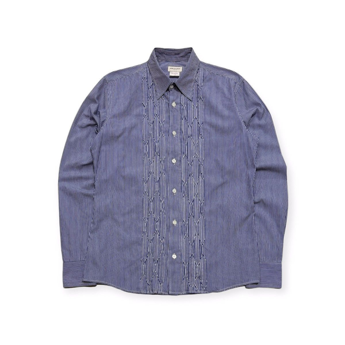 Dries Van Noten Stripes Textured Shirt Size US S / EU 44-46 / 1 - 1 Thumbnail