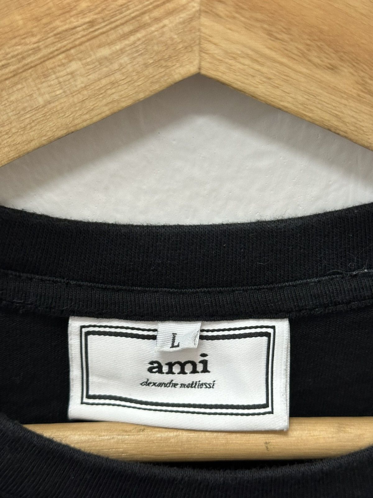 AMI AMI PARIS Alexandre Black Red Heart T-shirt Large Unisex Size US L / EU 52-54 / 3 - 6 Thumbnail