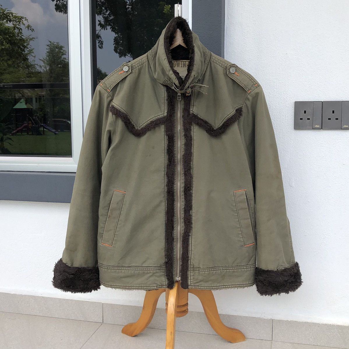 Edwin Vintage EDWIN XV Lined Sherpa Winter Jacket Size US XL / EU 56 / 4 - 3 Thumbnail