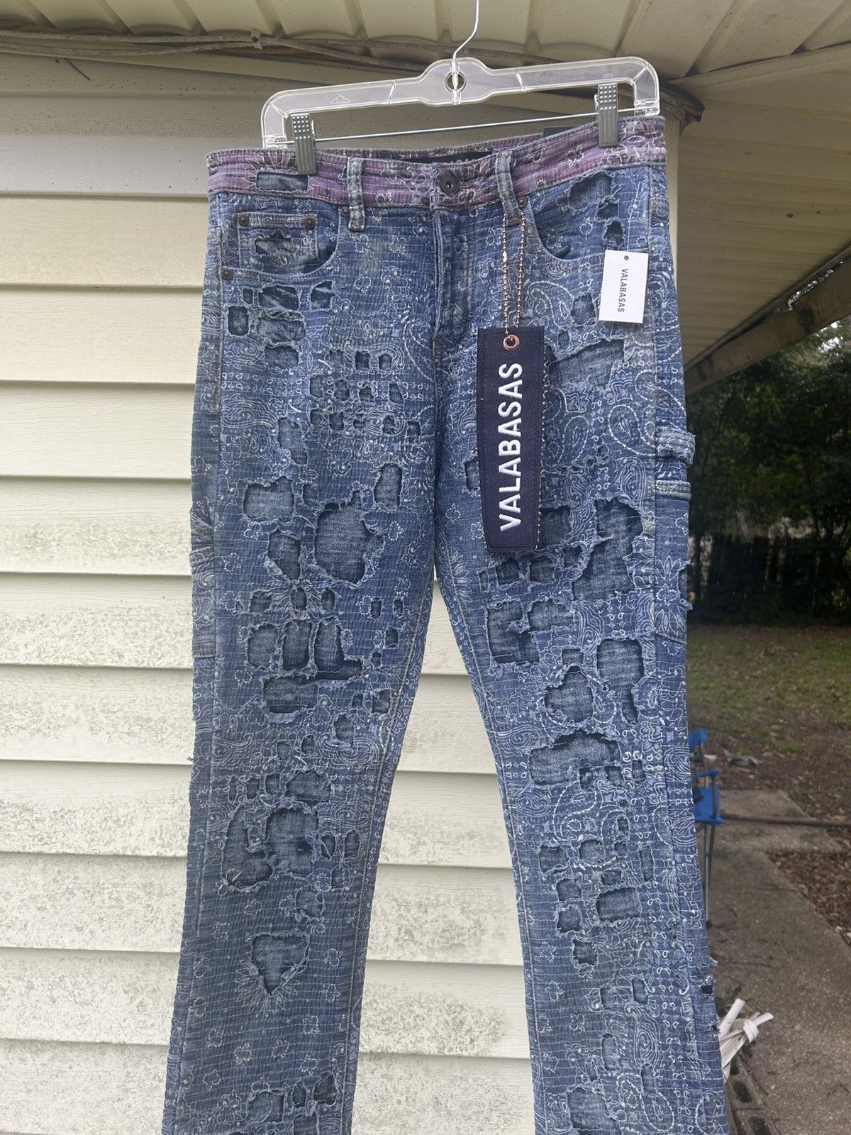 Valabasas Valabasas Purple Cozart Waxed Skinny Jeans 32x