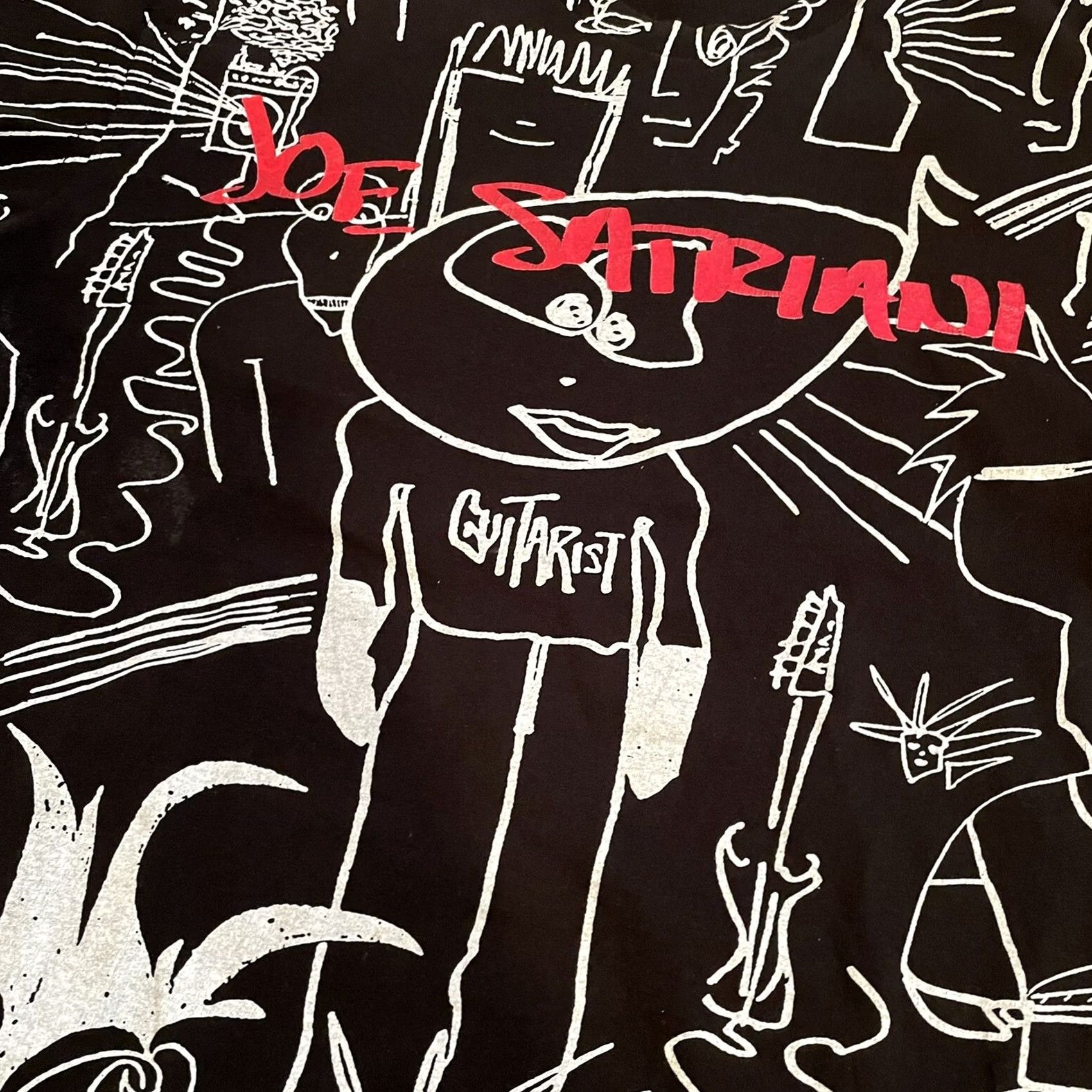 Hanes VTG Joe Satriani T Shirt Goodbye For Now L Hanes AOP 90s Black Unisex Graphic Tee Short Sleeve Cotton Vintage 90s Satriani Shirt Men Women Size US L / EU 52-54 / 3 - 3 Thumbnail