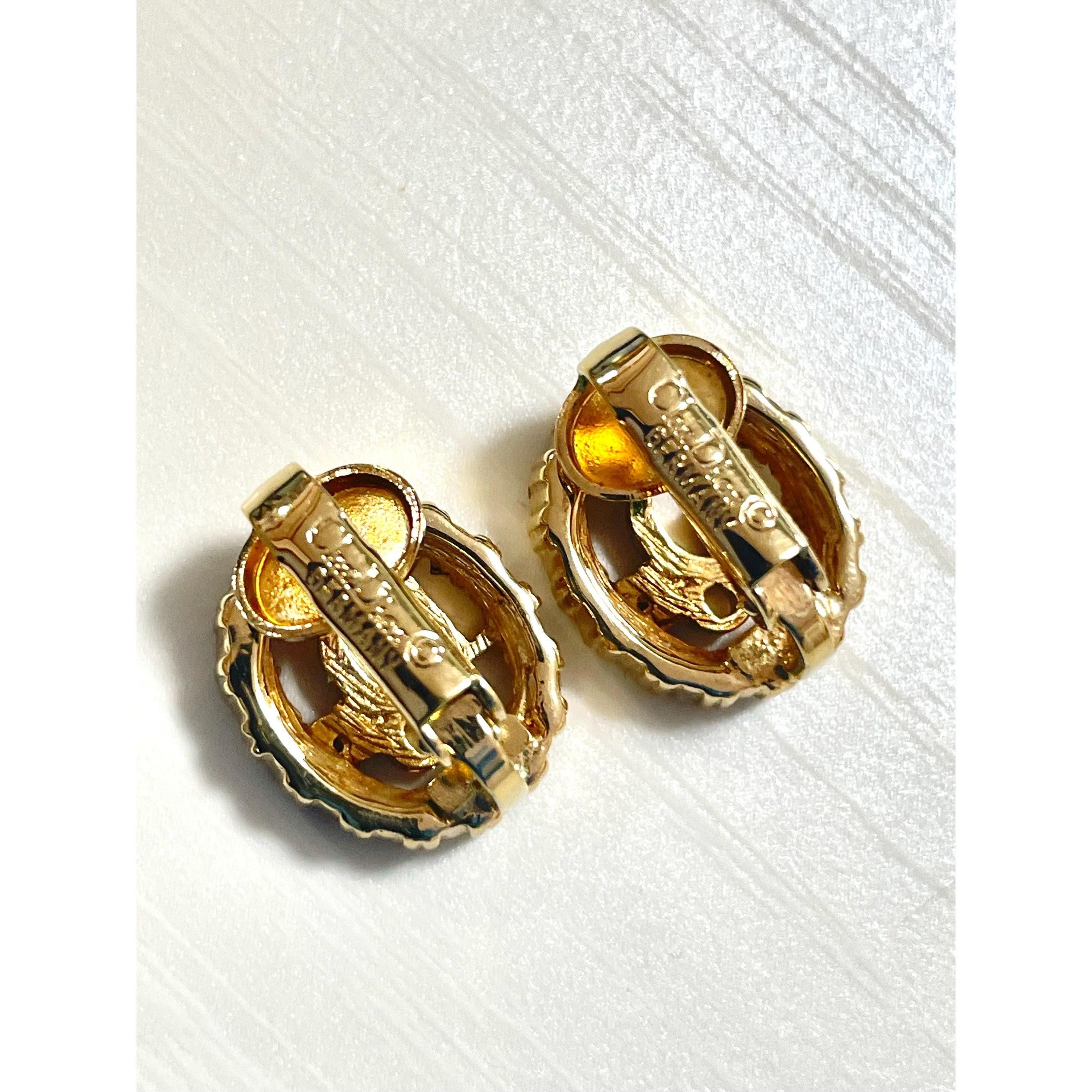 Dior Vintage Christian Dior earrings with rhinestone crystals. Size ONE SIZE - 4 Thumbnail