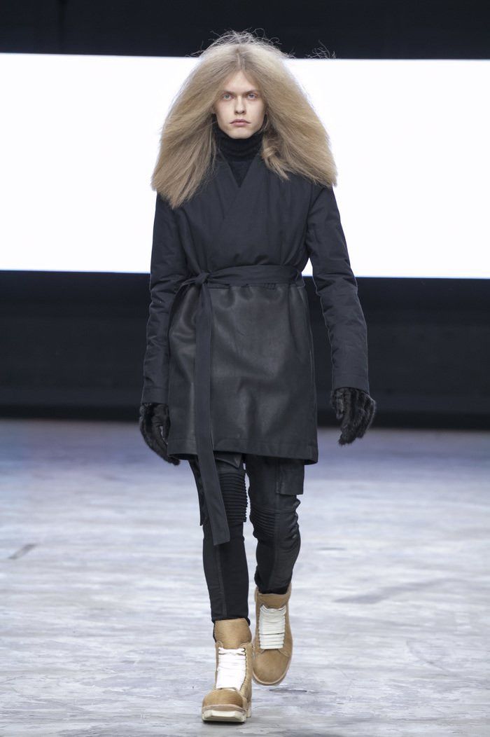 Rick Owens RARE Runway Washed Leather Memphis Pants size 52 FW13 