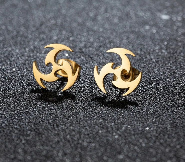 Jewelry Spiral Dart Mini Stud Earrings Charm Earring Gift Size ONE SIZE - 1 Preview