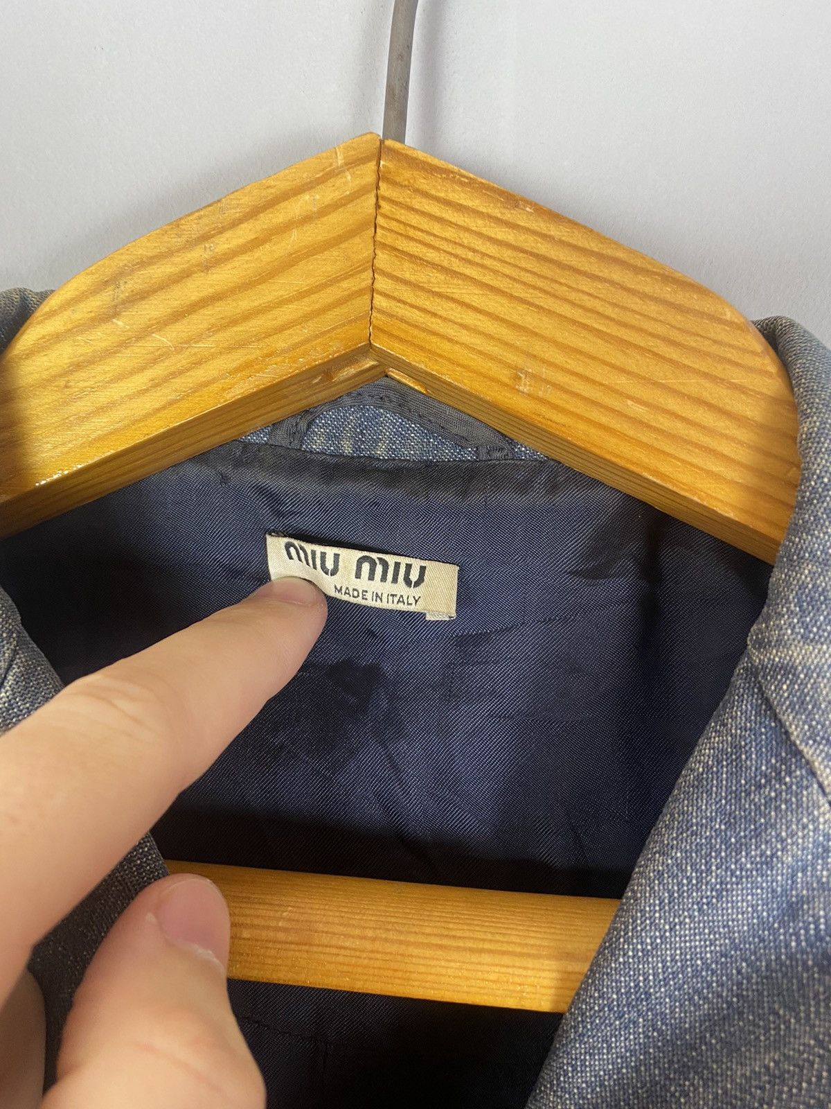 Miu Miu Vintage miu miu jeans blazer Size S / US 4 / IT 40 - 6 Thumbnail