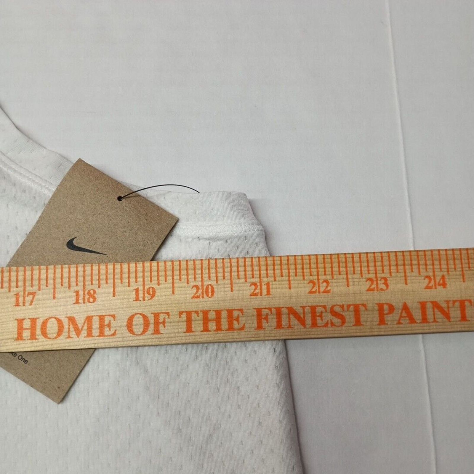 Nike Women's Nike One Dri-FIT Cropped Tank Top Size L Large White Size L / US 10 / IT 46 - 3 Thumbnail