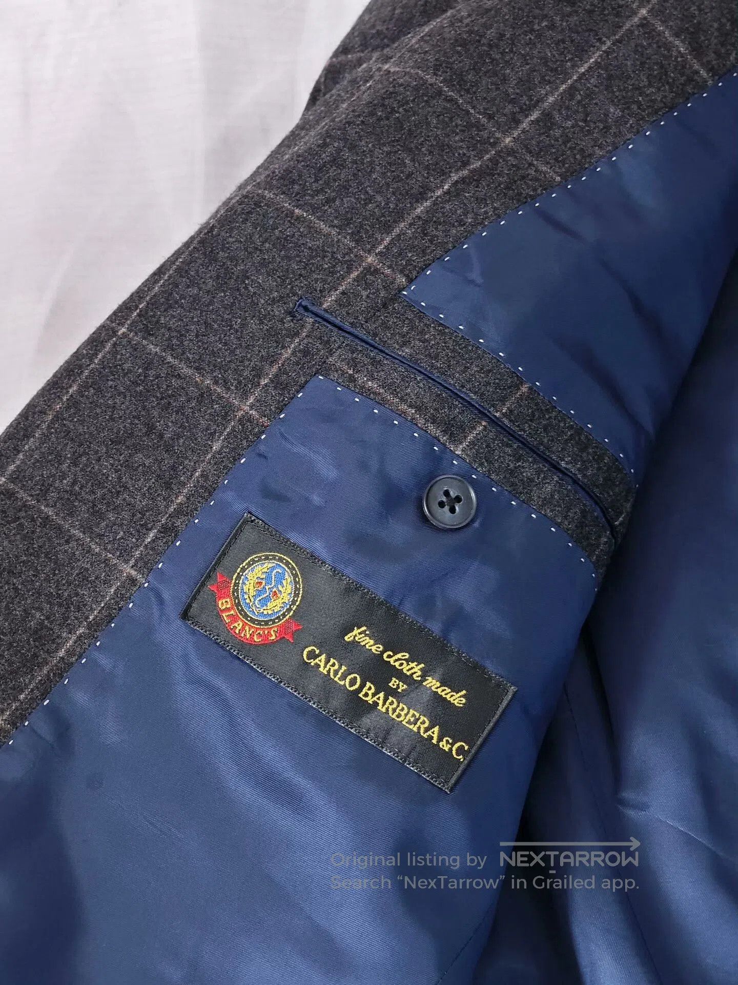 Carlo Pignatelli Custom Made Gray Wool Blazer. Size US S / EU 44-46 / 1 - 7 Thumbnail