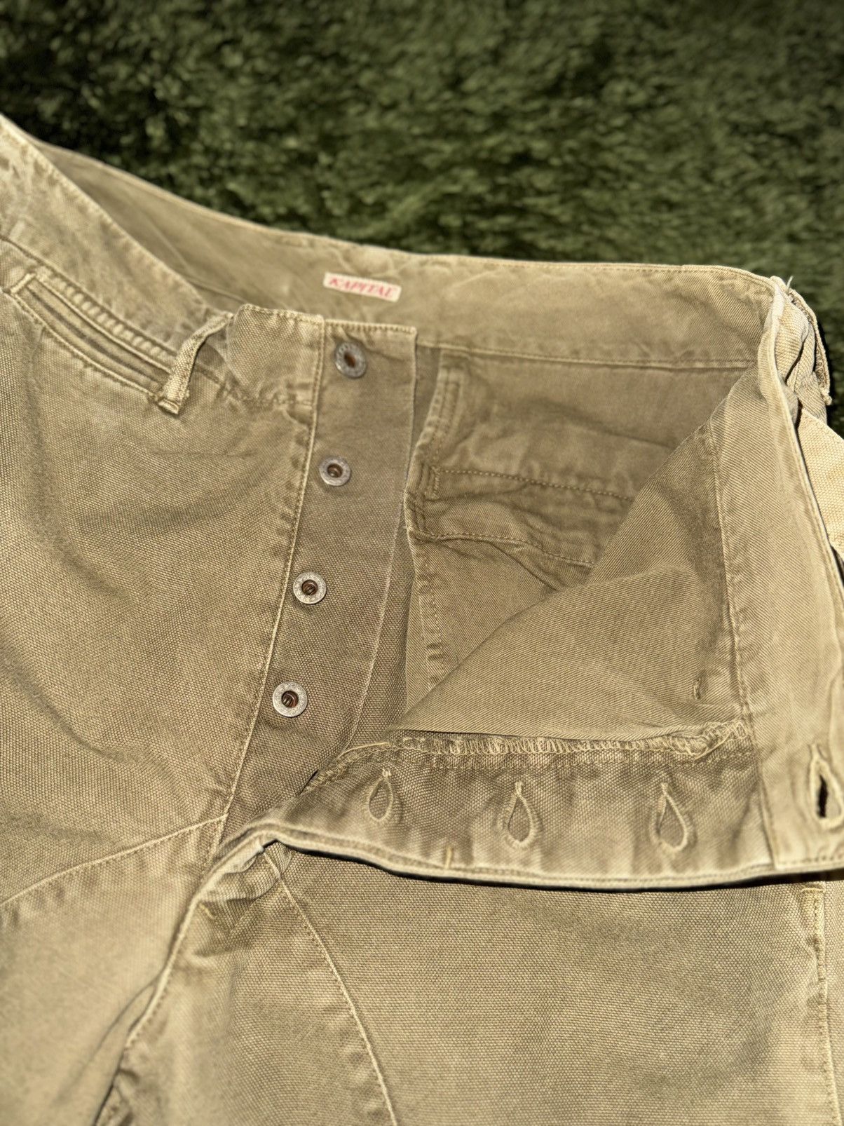 Kapital [2] Kapital Strap Panel Heavy Cotton Pants Made in Japan Size US 30 / EU 46 - 3 Thumbnail