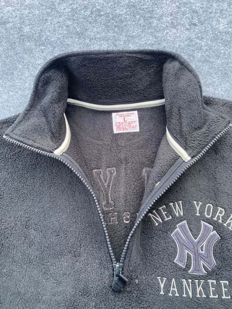 MLB Vintage Major League Baseball Yankees New York Fleece Jacket Size US L / EU 52-54 / 3 - 5 Thumbnail
