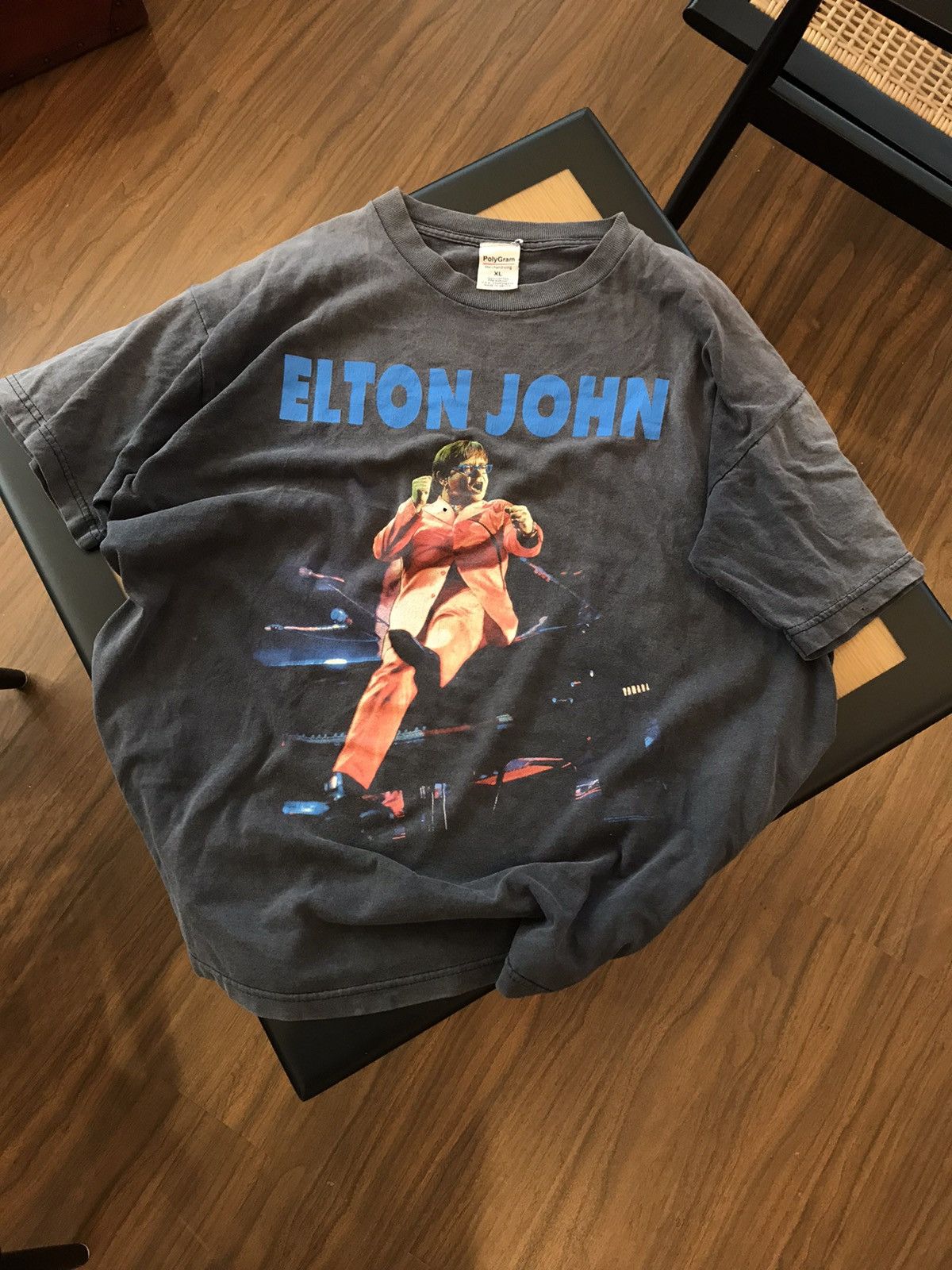Band Tees × Vintage Vintage Elton john 90s Size US XL / EU 56 / 4 - 1 Thumbnail