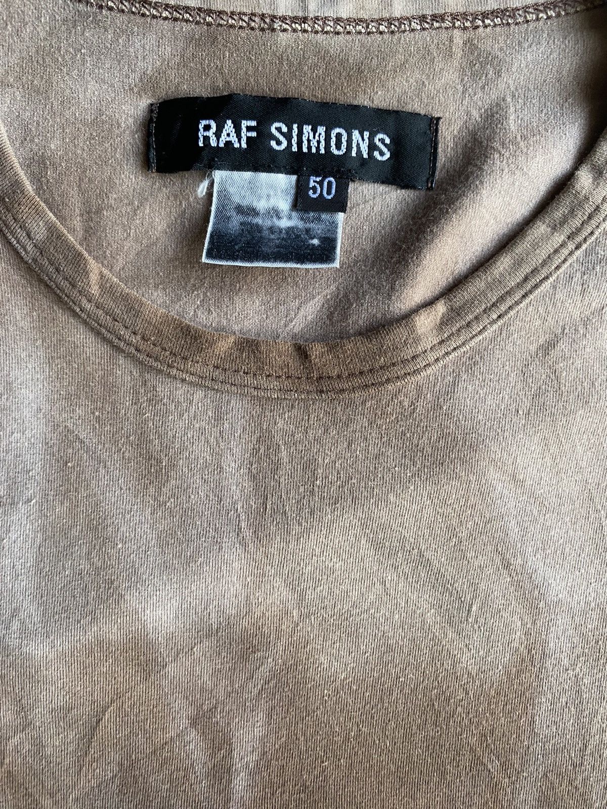 Raf Simons SS 1998 “Black Palm” Brown Tie Dye T-shirt Size US M / EU 48-50 / 2 - 3 Thumbnail