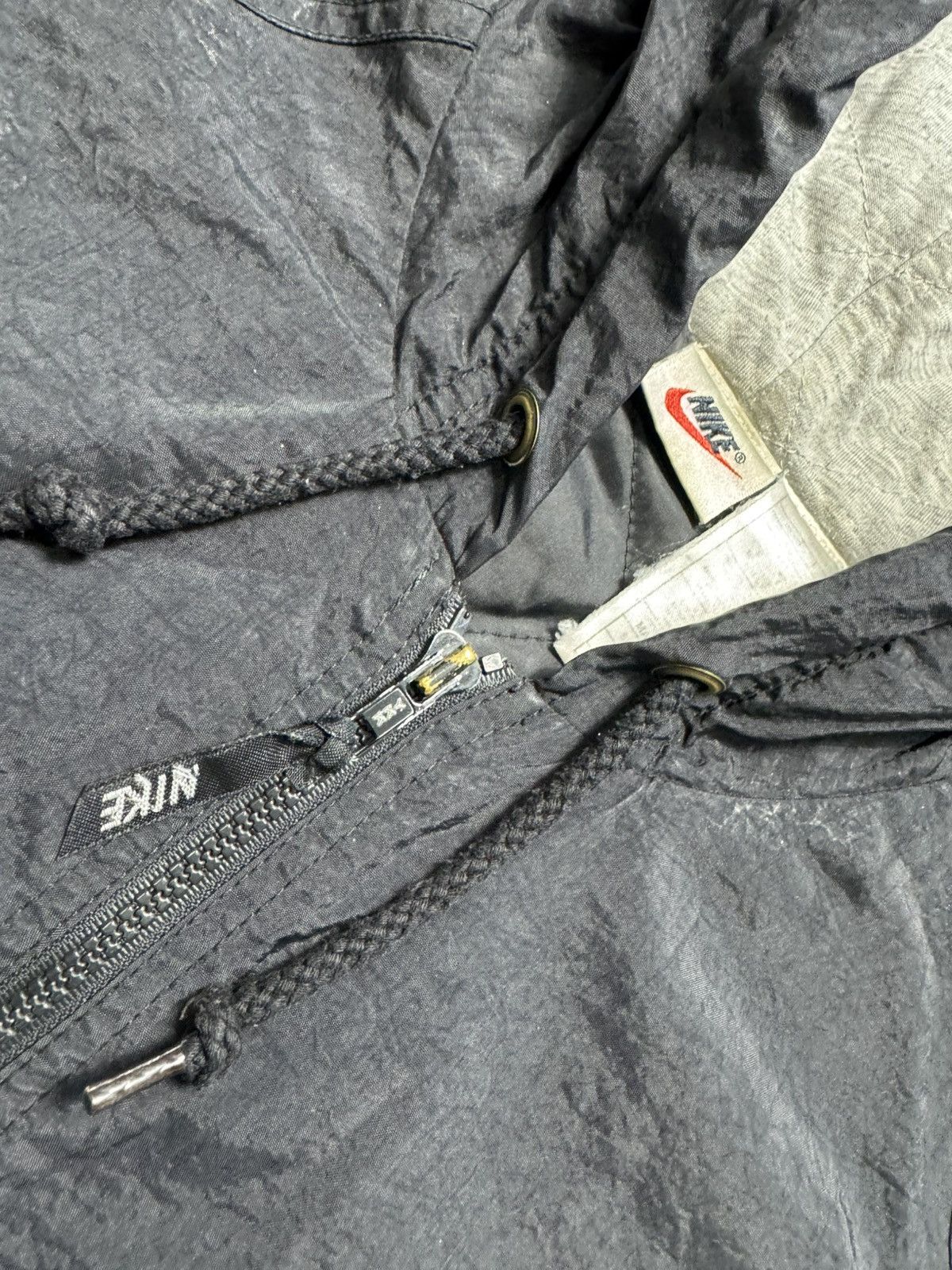 Nike Vintage 80s Nike Jacket Big Swoosh Drill Y2K Rare Size US M / EU 48-50 / 2 - 7 Thumbnail