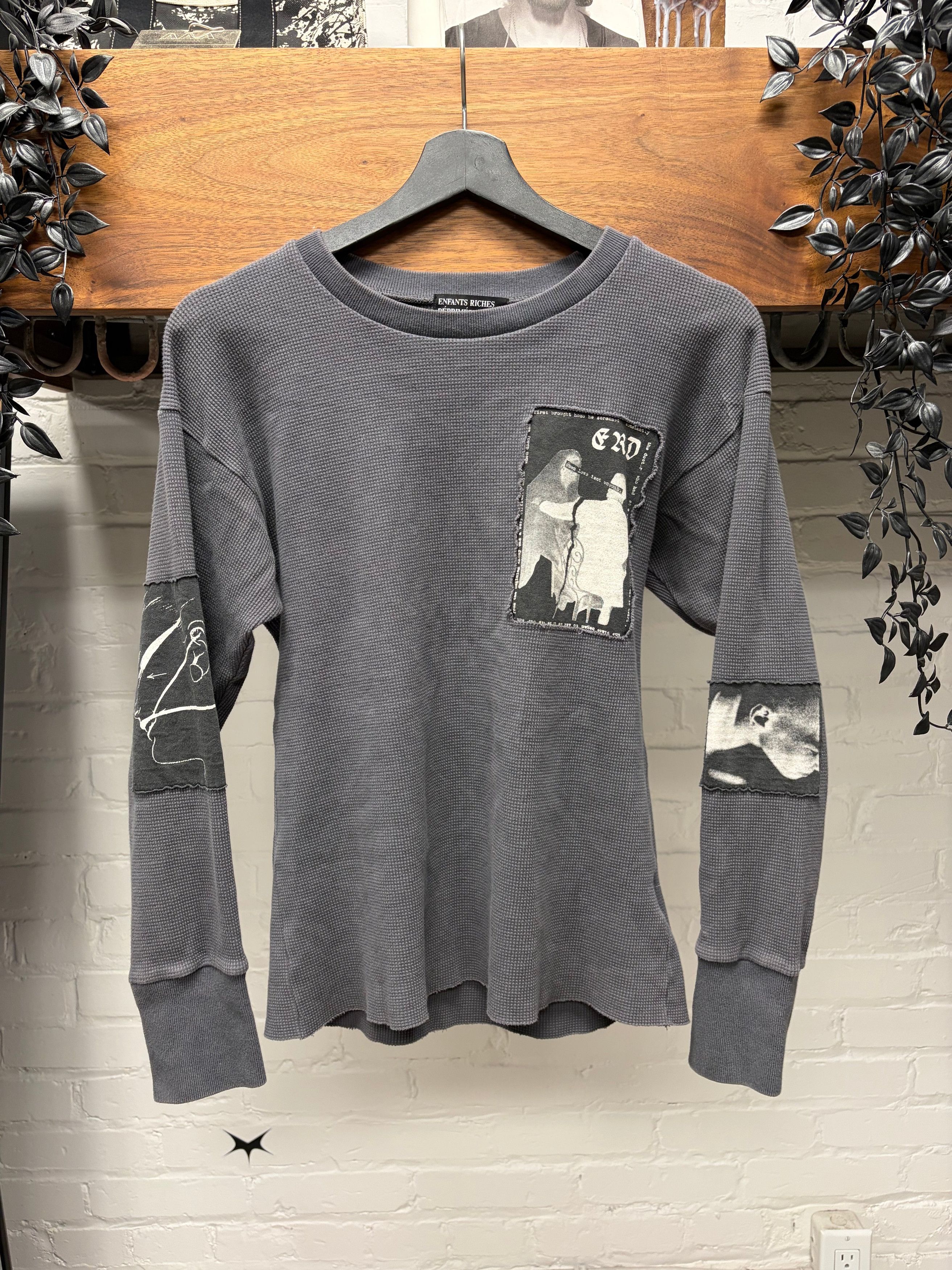 Enfants Riches Deprimes Enfants Riches Deprimes ‘Assemblage’ Patchwork Thermal Long Sleeve Shirt Size US S / EU 44-46 / 1 - 3 Thumbnail