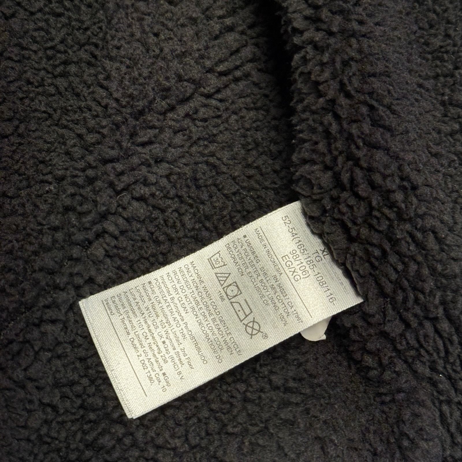 Gap Gap Hoodie Sweatshirt Mens XL Black Lined Embroidered Size US XL / EU 56 / 4 - 7 Thumbnail