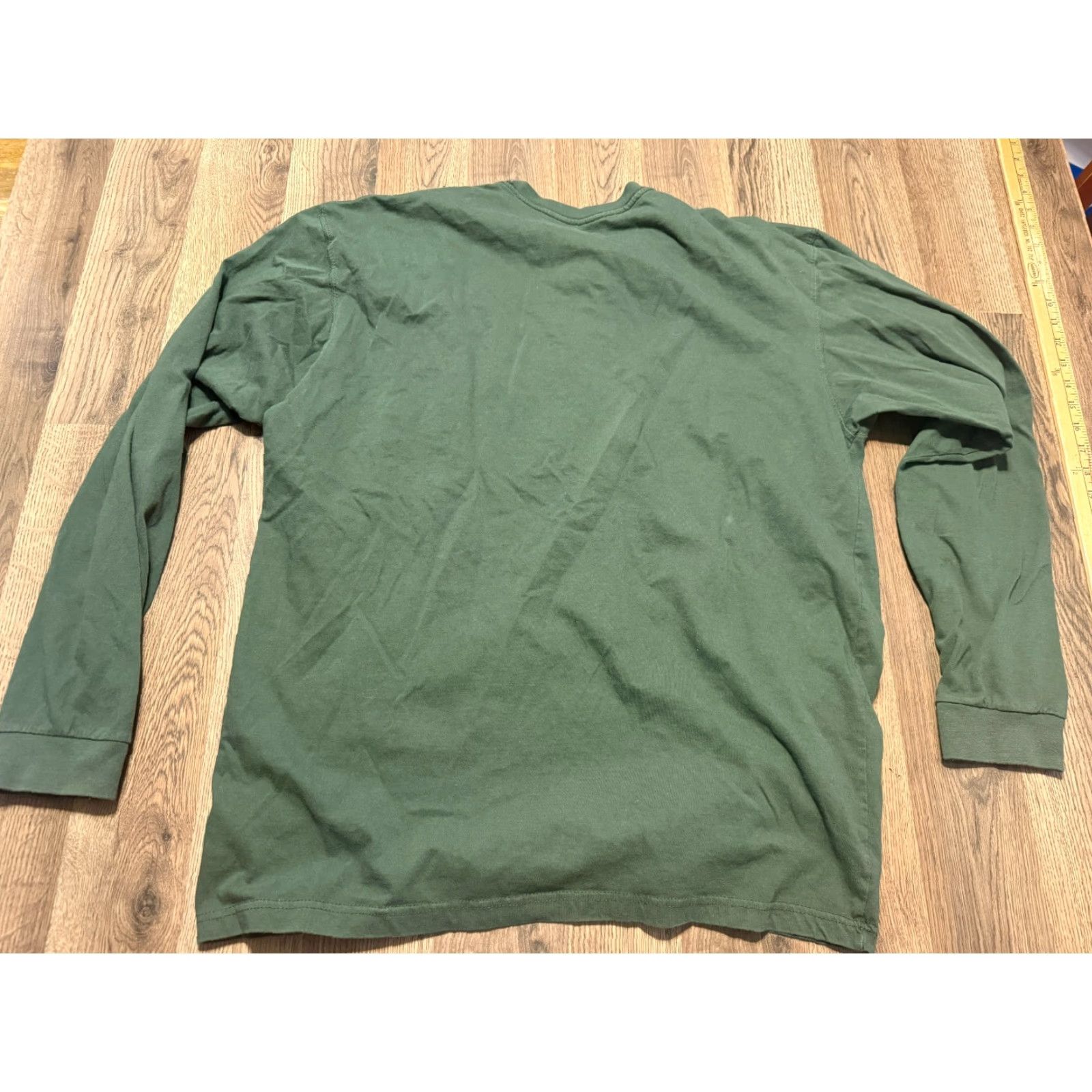 Vintage Key Shirt Mens XL Tall Green Long Sleeve Shirt 3/4 Button Pocket Tee Size US XL / EU 56 / 4 - 2 Thumbnail