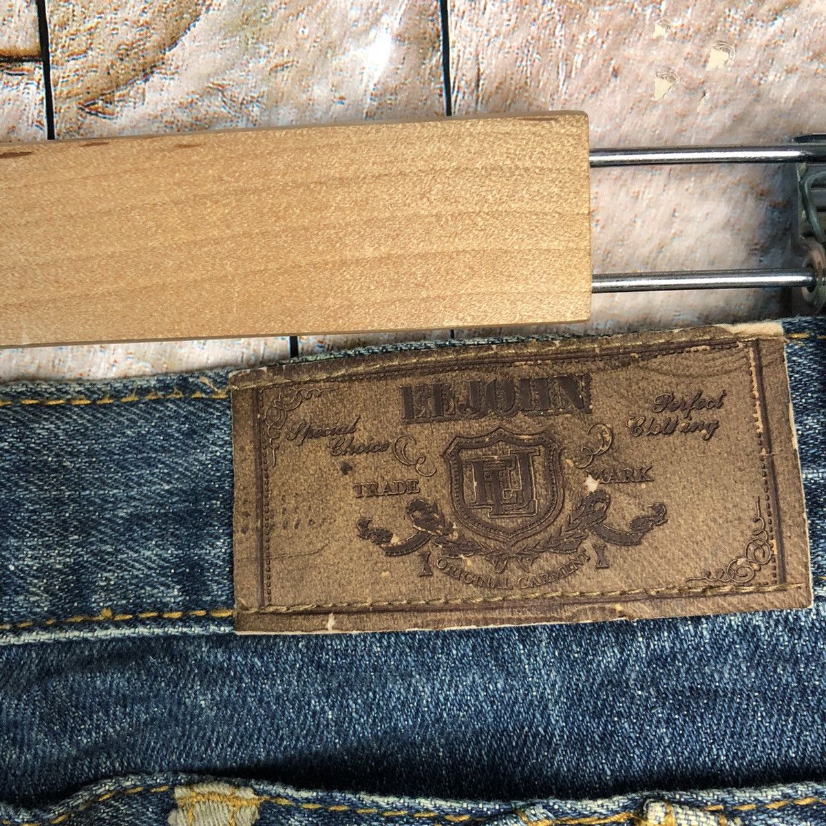 Japanese Brand Le John Blue Double Waist Denim Pants #A159 Size US 26 / EU 42 - 22 Thumbnail