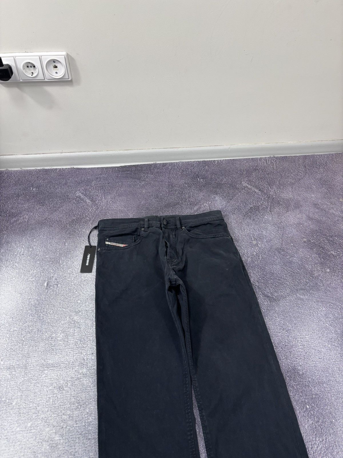Diesel Diesel Buster NWT Men’s Slim Straight Black Pants Jeans Size US 29 - 4 Thumbnail