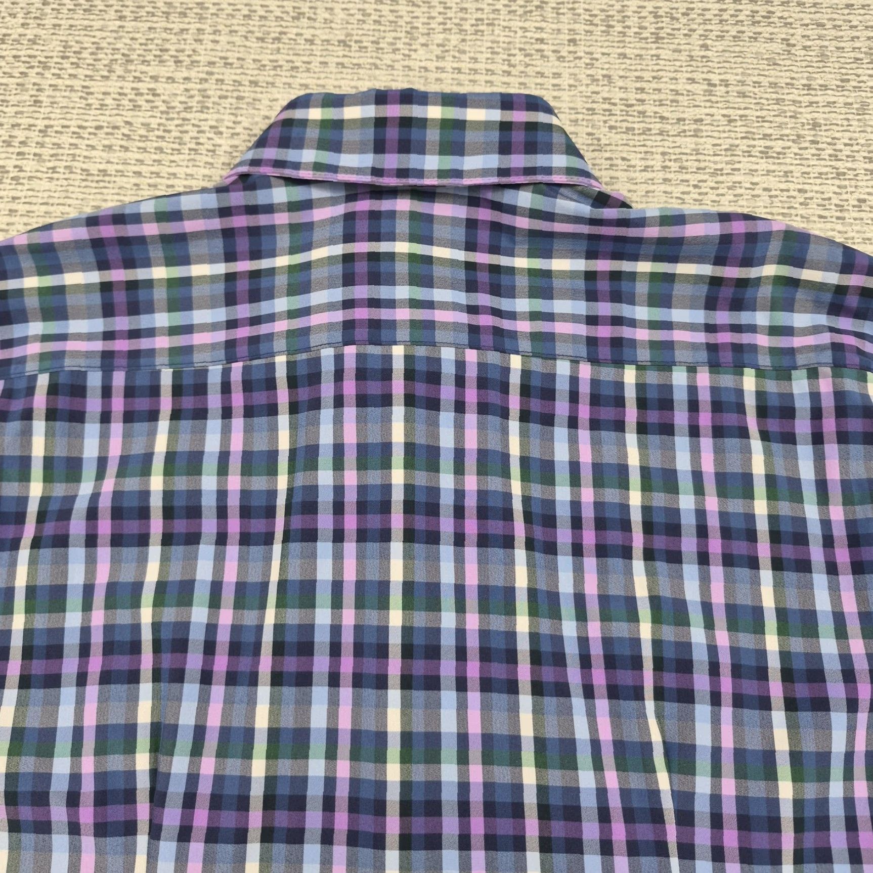 Mizzen+Main Mizzen+Main Leeward Shirt Mens XL Button Up Plaid Trim Fit Stretch Dress Shirt Size 46R - 7 Thumbnail