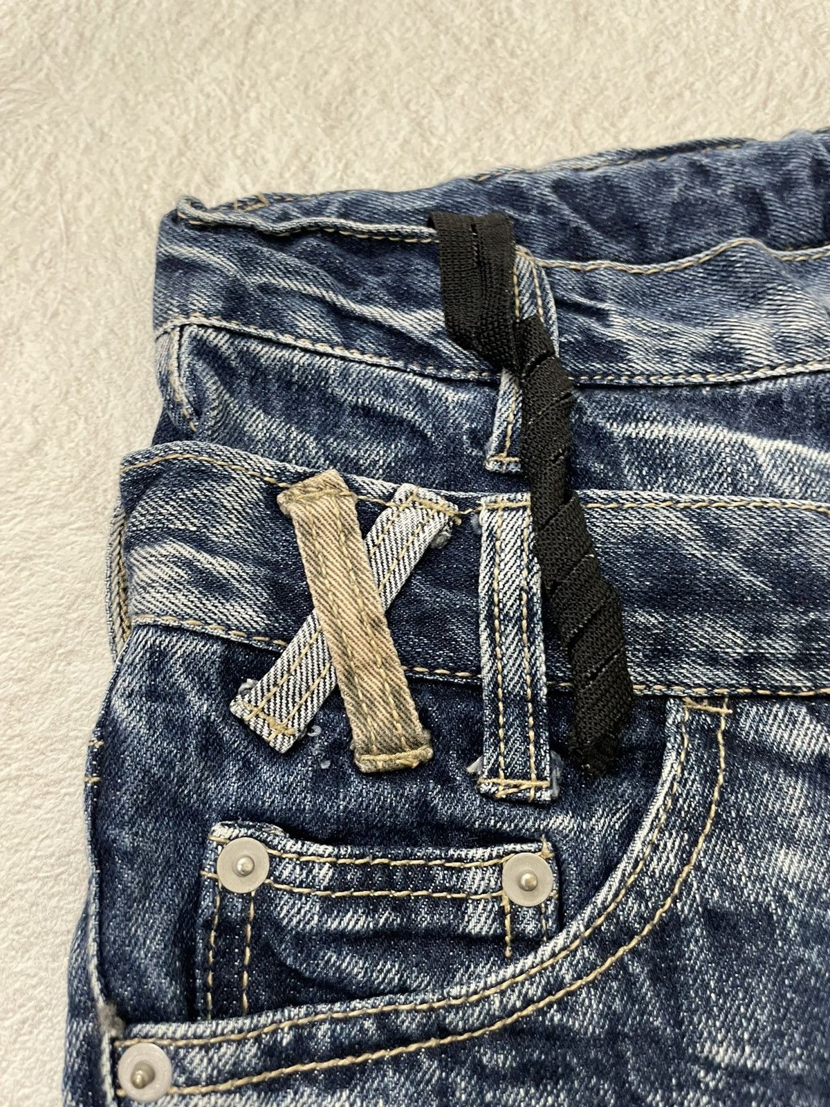 Balenciaga 2000s nylus japan doublewaist acid wash jorts y2k style Size US 26 / EU 42 - 3 Thumbnail